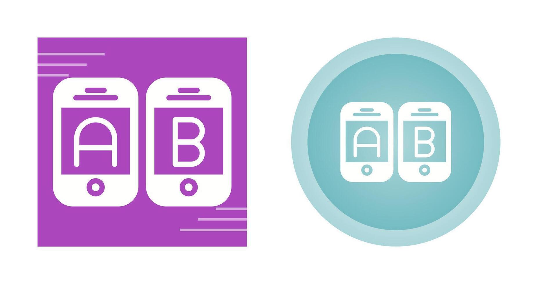 A B Testing Vector Icon