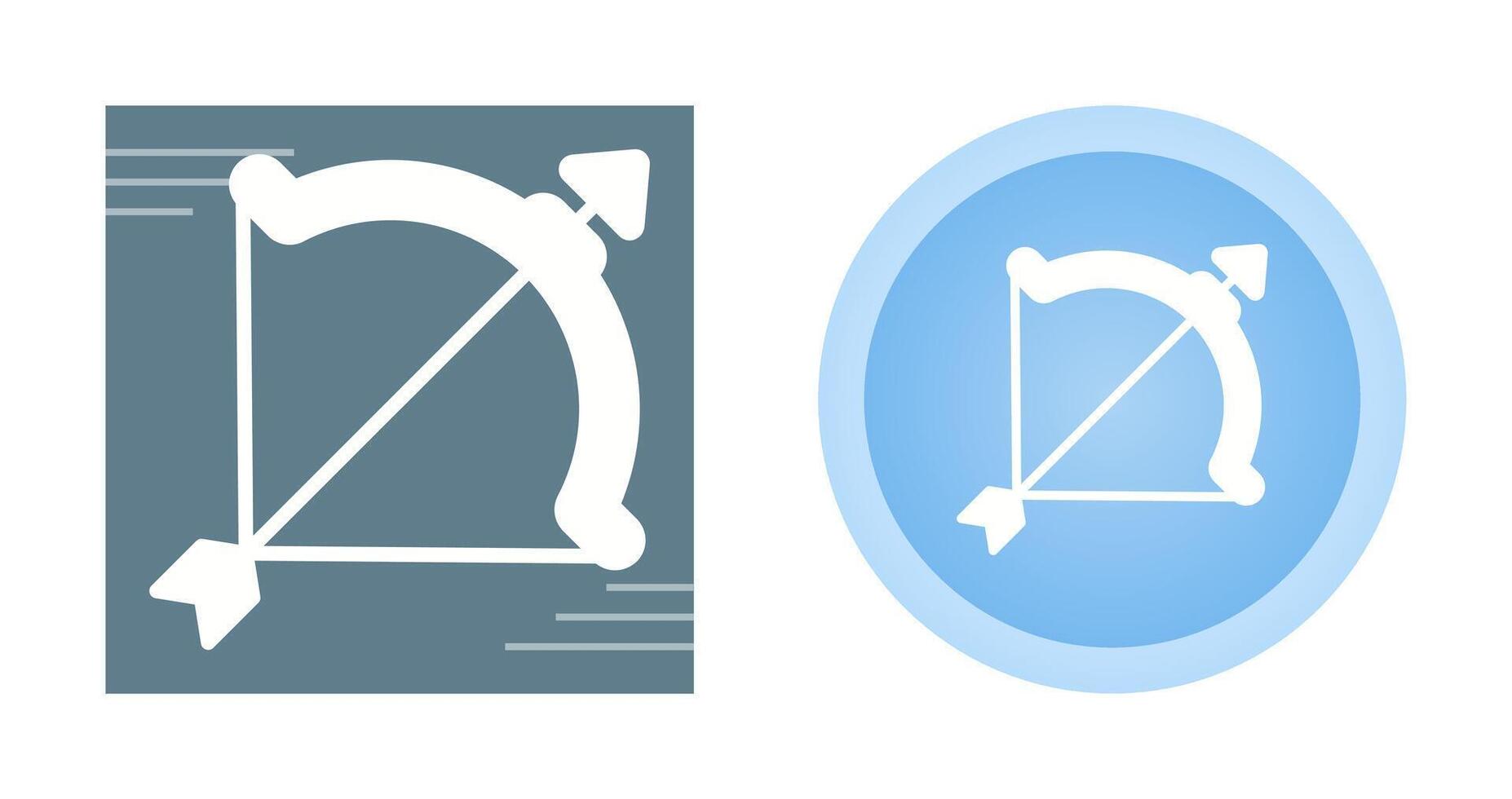 Bow and arrow Vector Icon