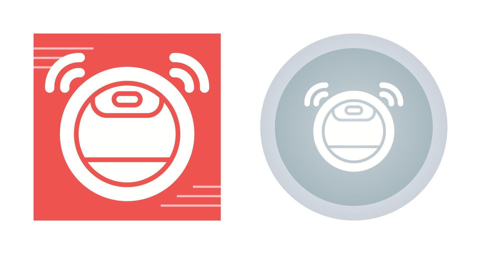 Robot Vacuum Cleaner Vector Icon