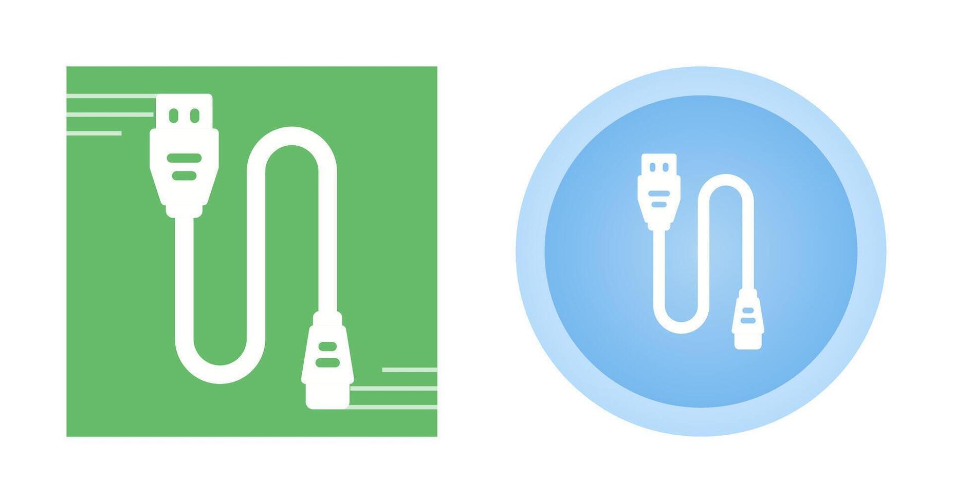 Printer Cable Vector Icon