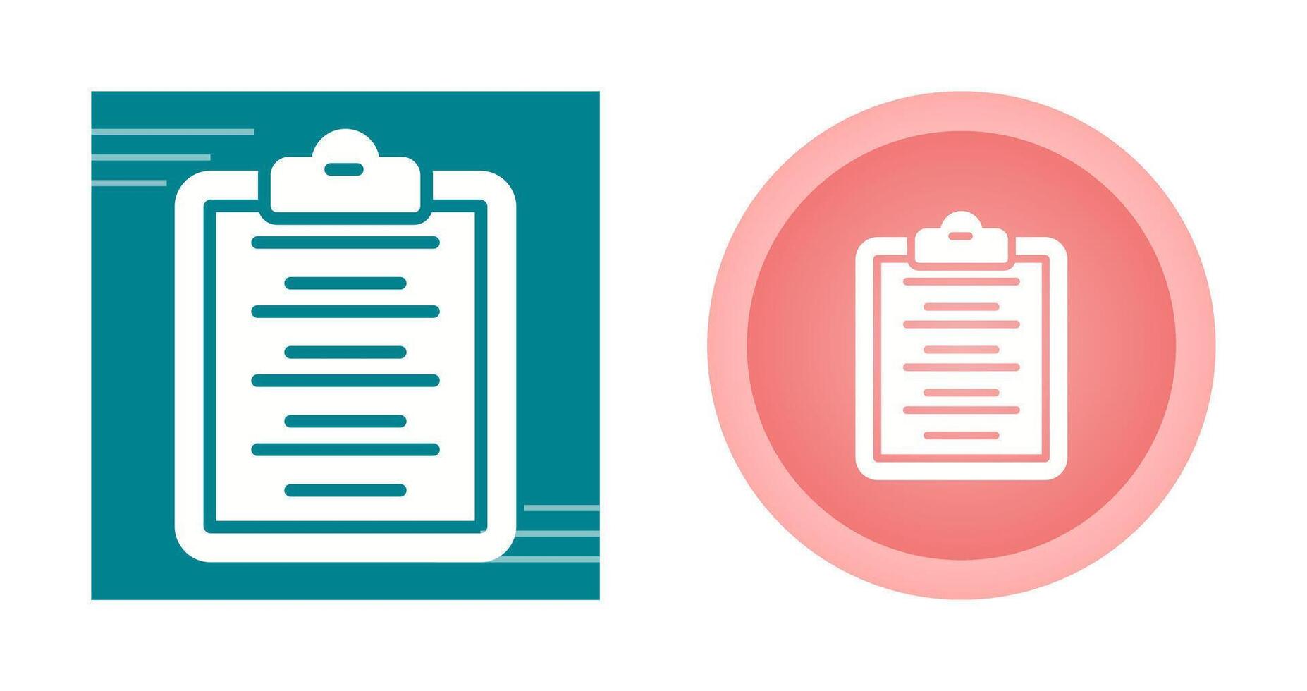 Writing Pad Vector Icon