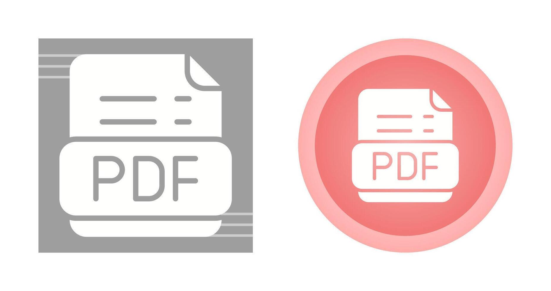 pdf formato vector icono