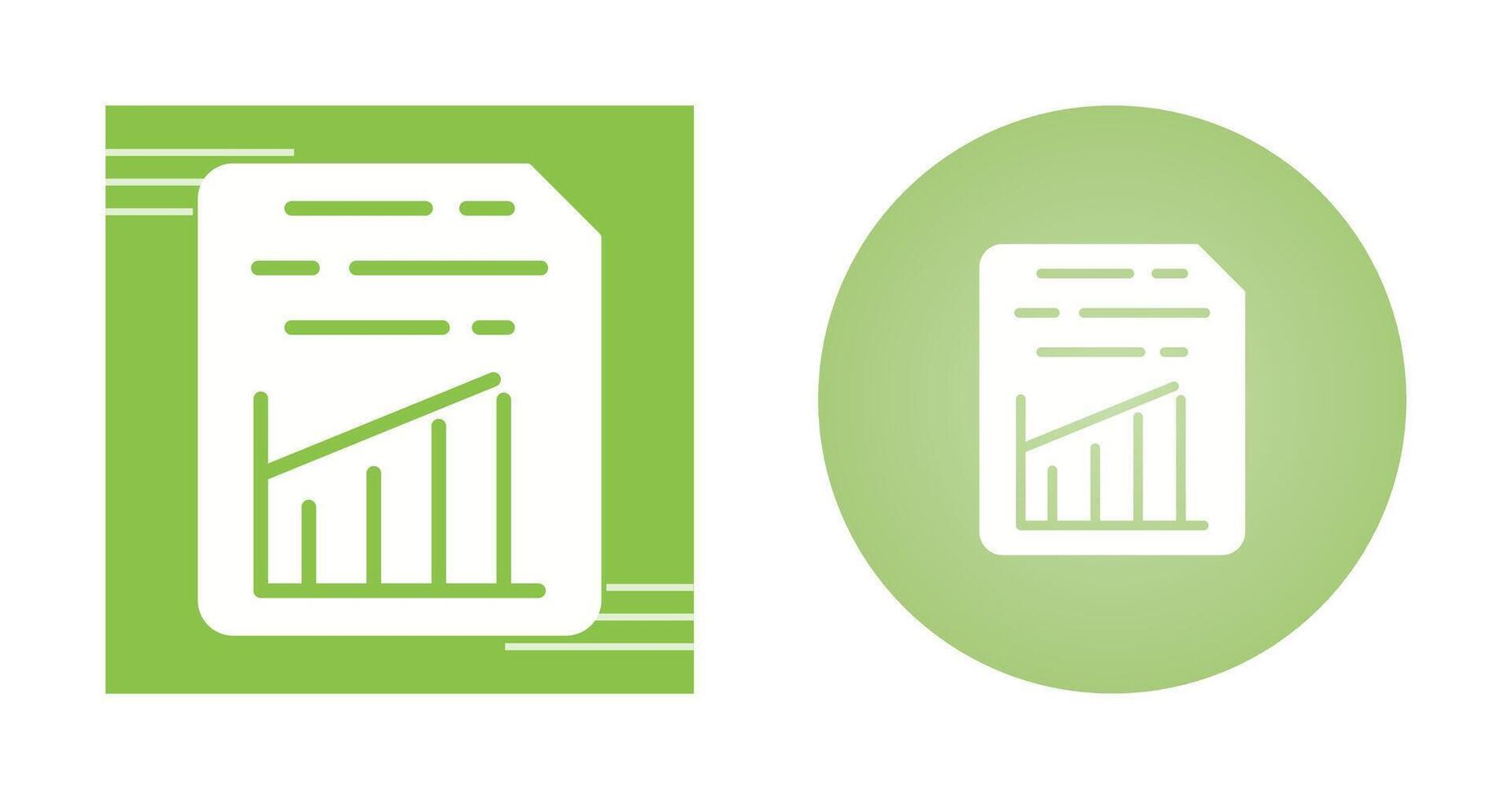 Document Insert Graph Vector Icon