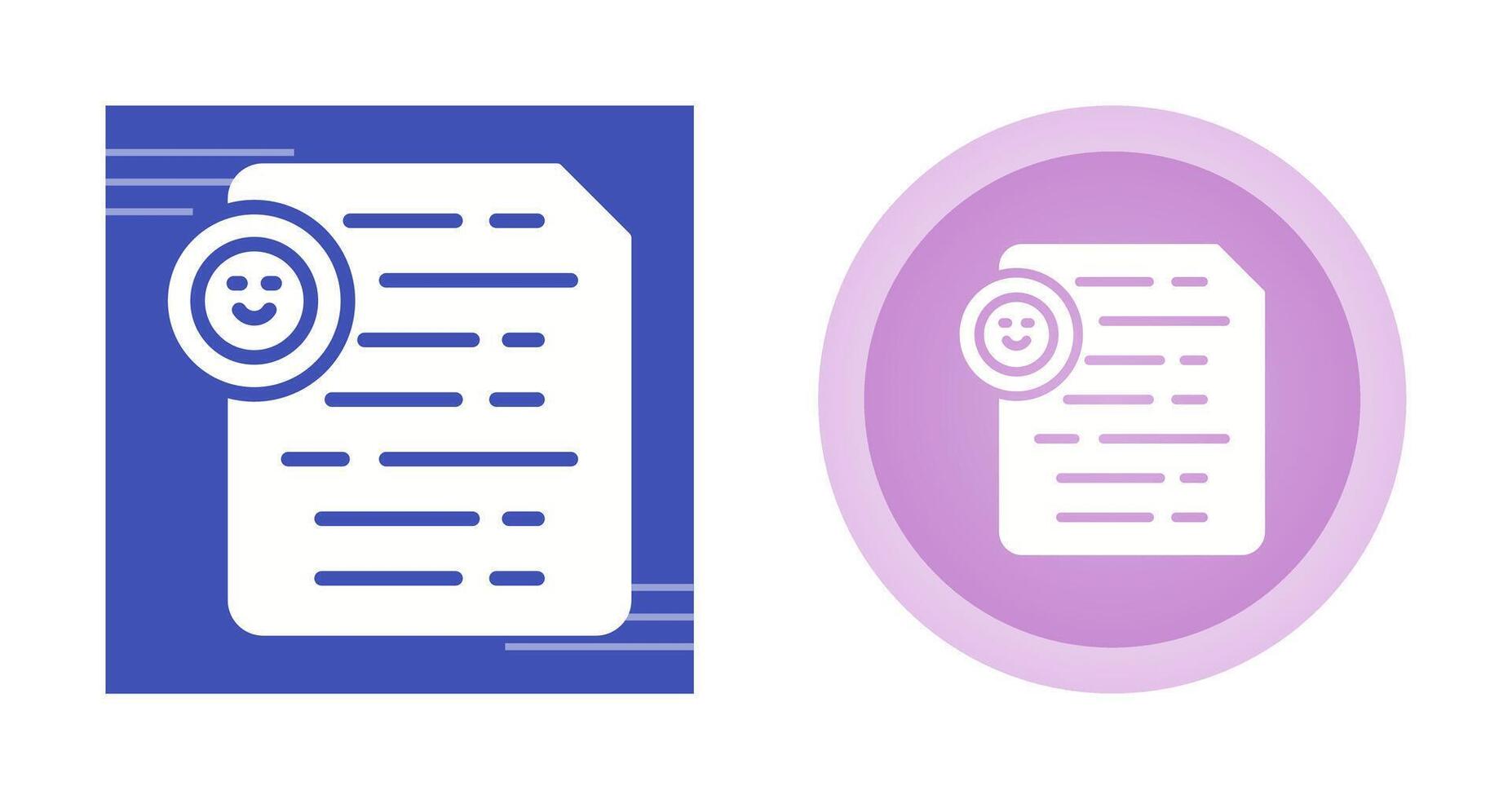 Document Insert Emoji Vector Icon