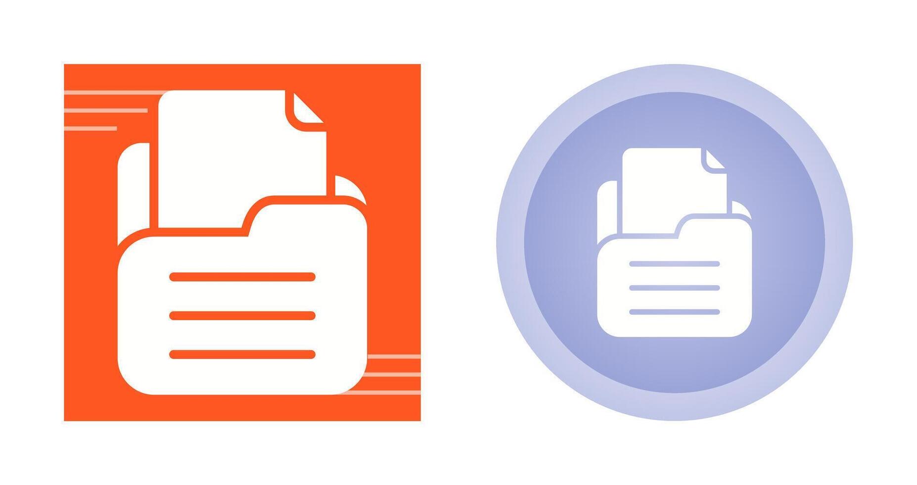 Folder with documents Vector Icon