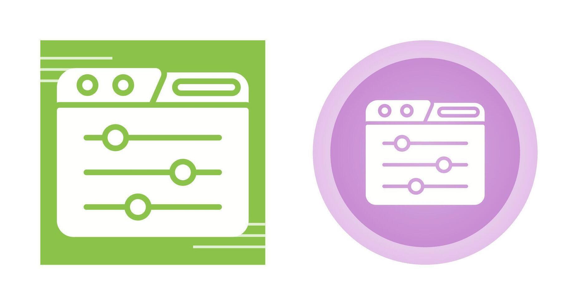 Control Panel Vector Icon