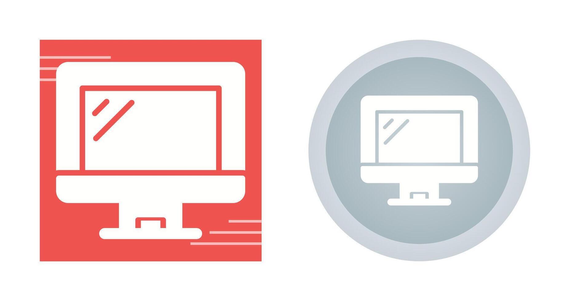 Computer Monitor Vector Icon