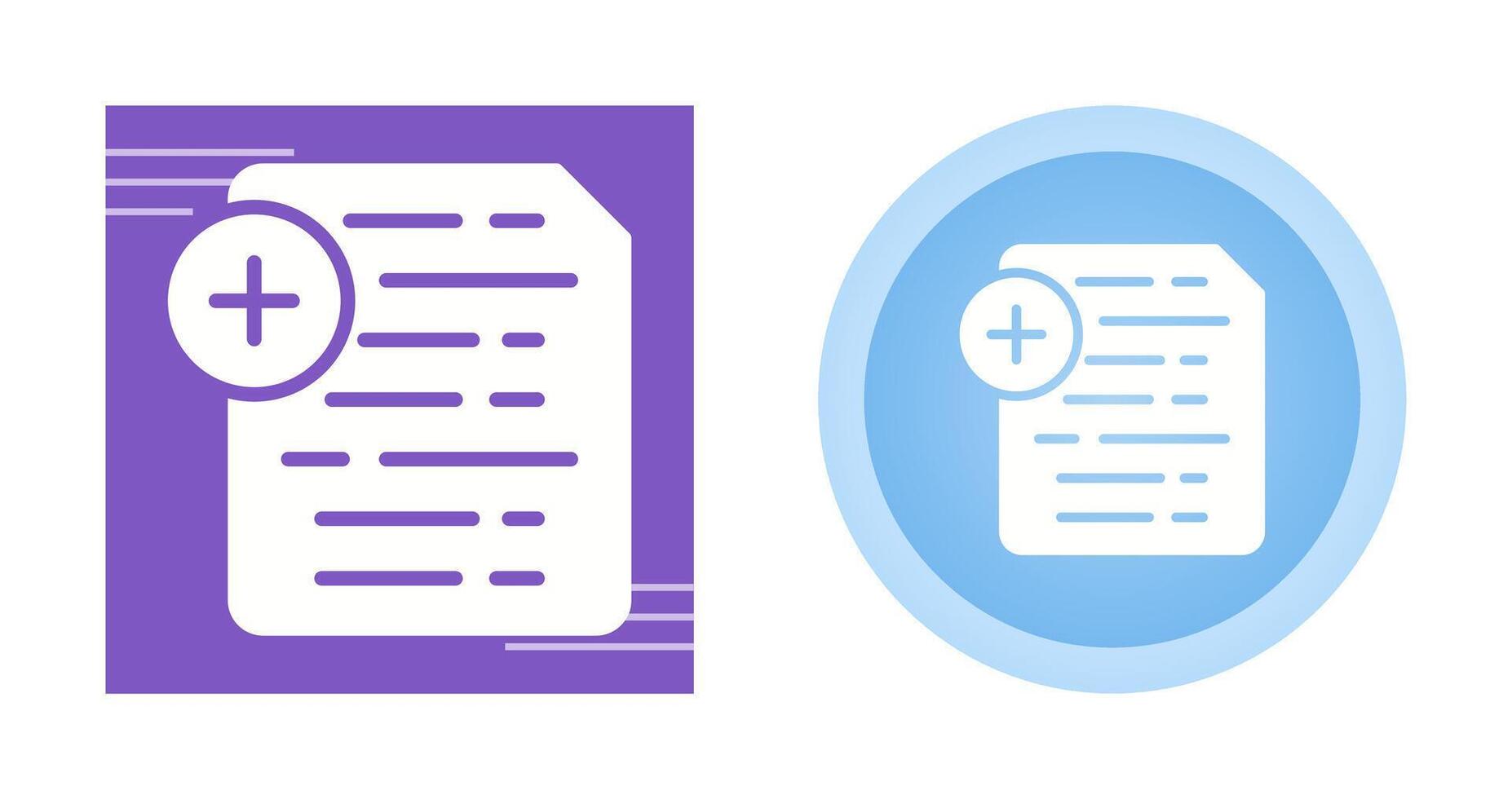 Document Insert Icon Vector Icon