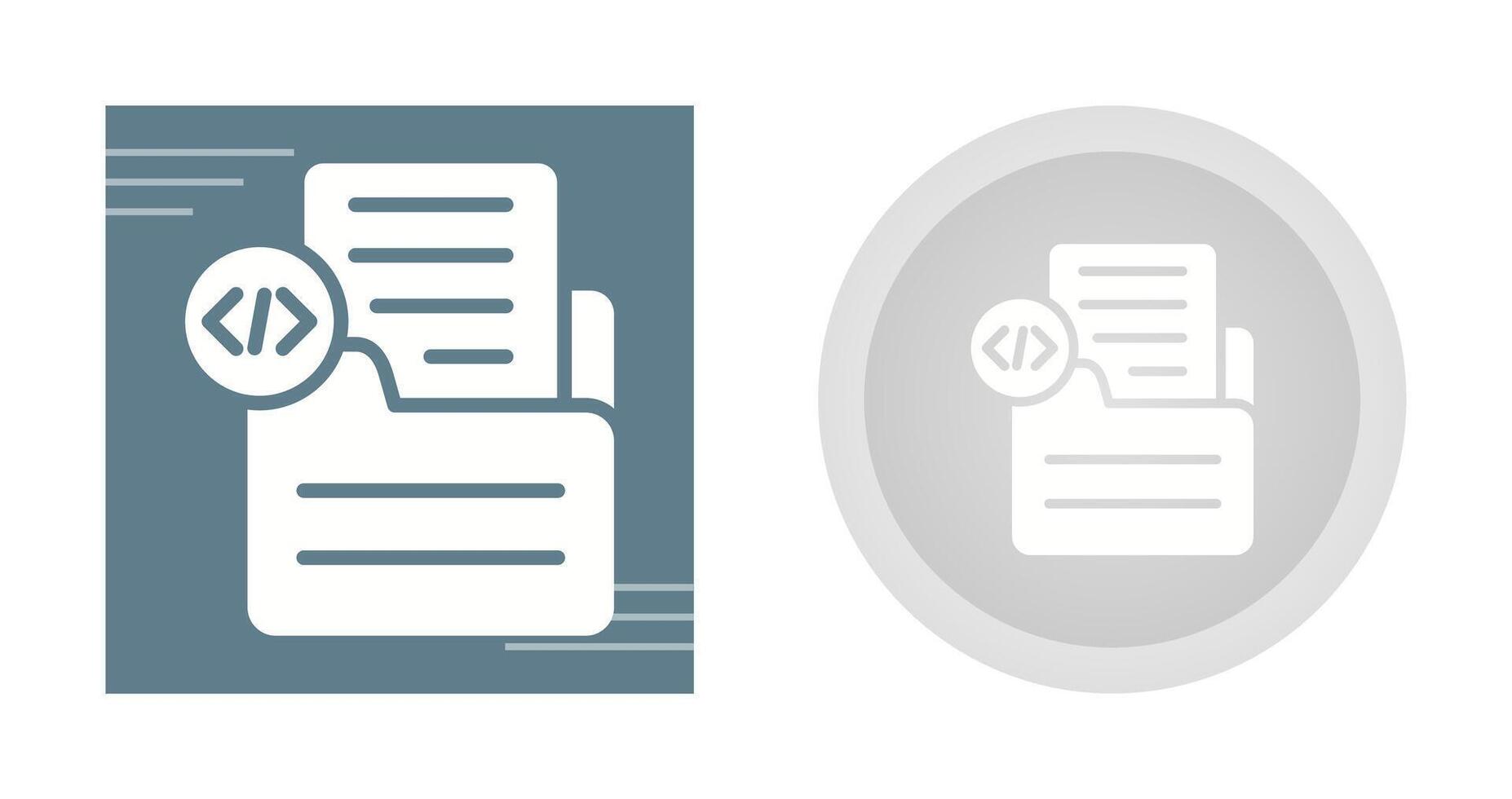 Document Insert Code Vector Icon