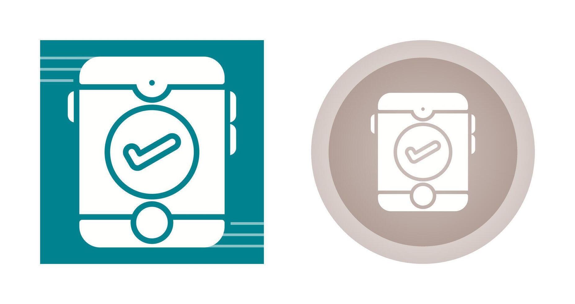 Smartphone with checkmark Vector Icon