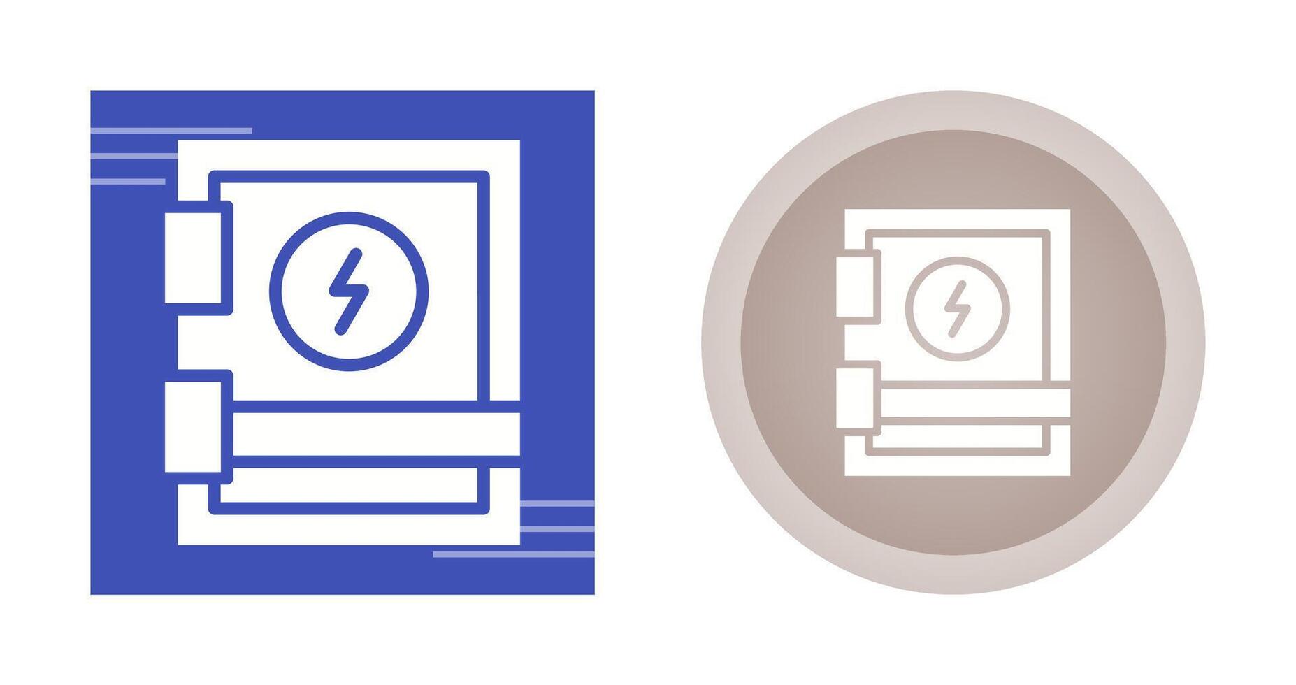 icono de vector de panel eléctrico