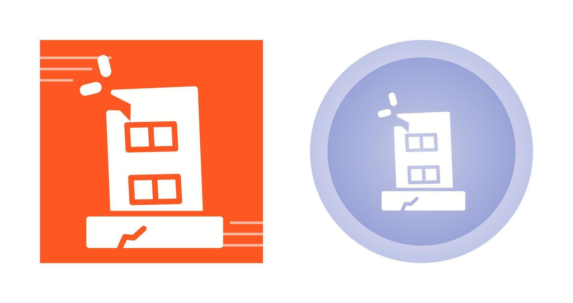 Facility Damage Vector Icon