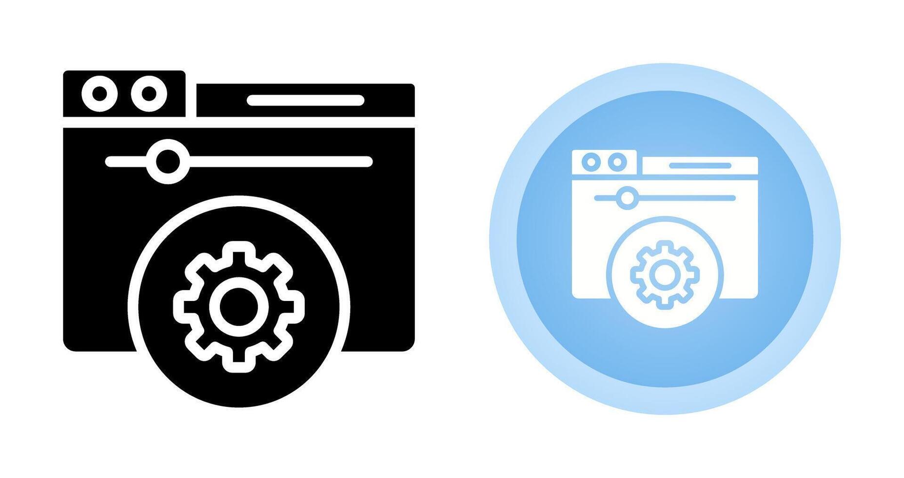 Hosting Control Panel Vector Icon