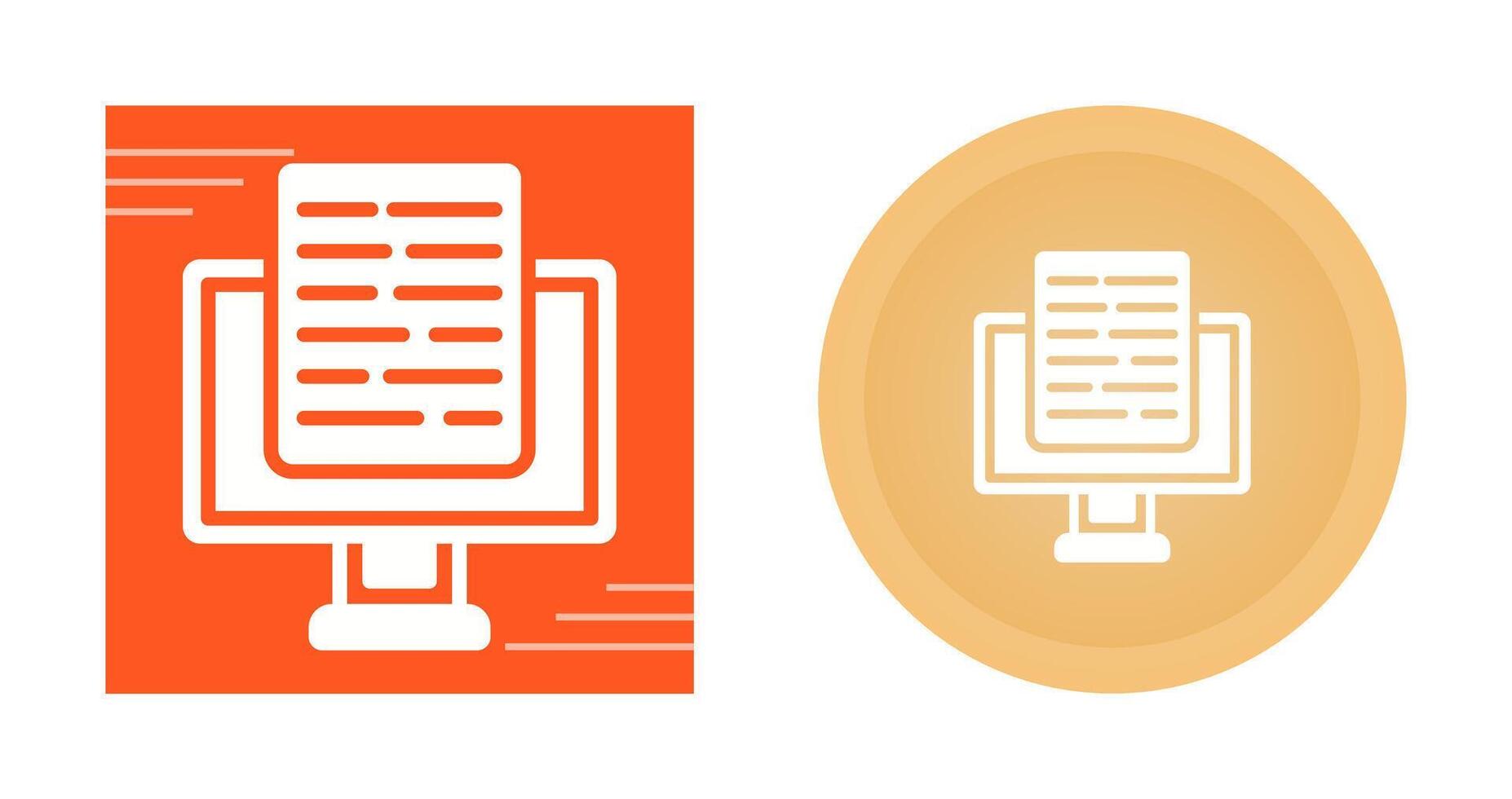 Document Presentation Vector Icon