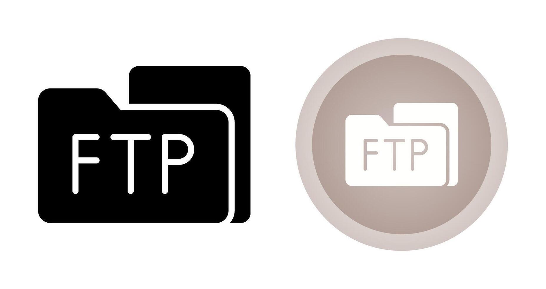 ftp acceso vector icono