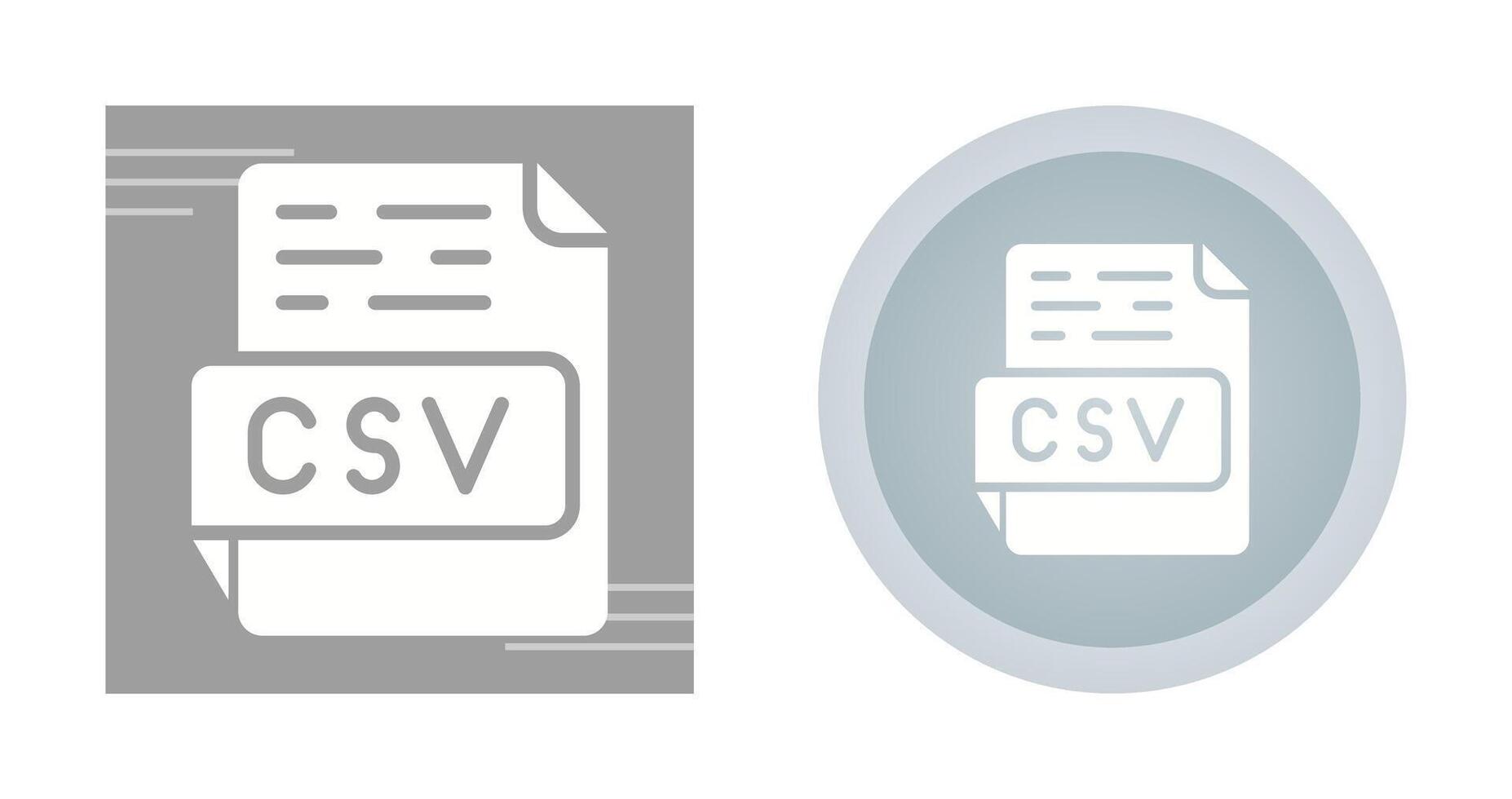 icono de vector csv