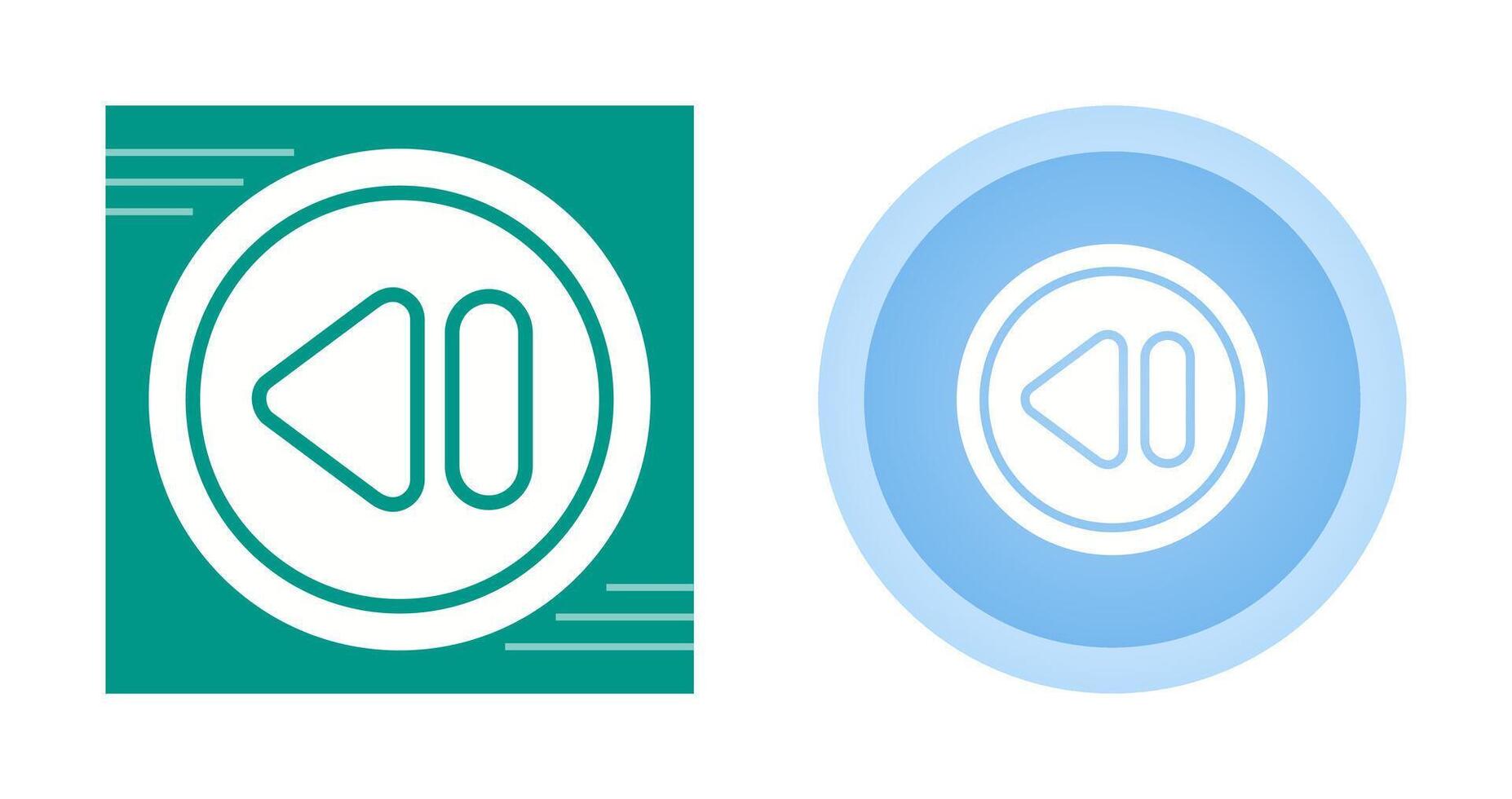 Rewind Button Vector Icon