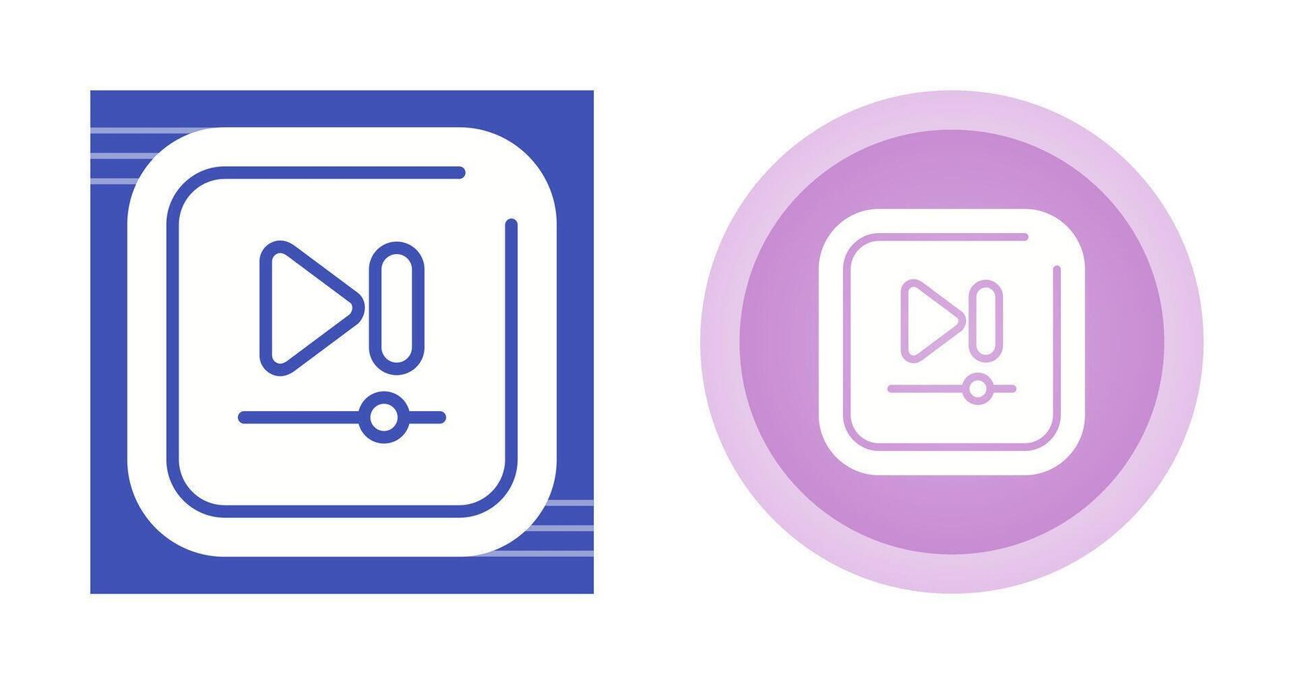 Video Next Track Square Vector icon