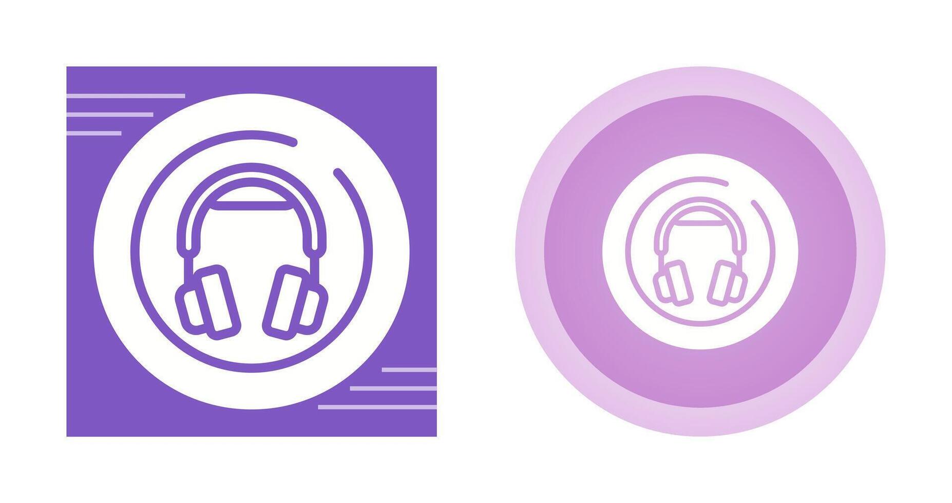 Headphones Circle Vector Icon