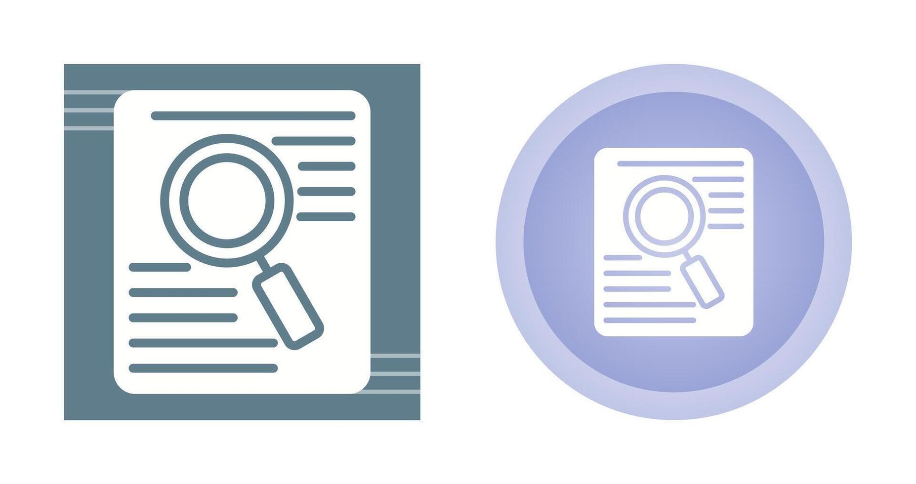 Document Search Vector Icon