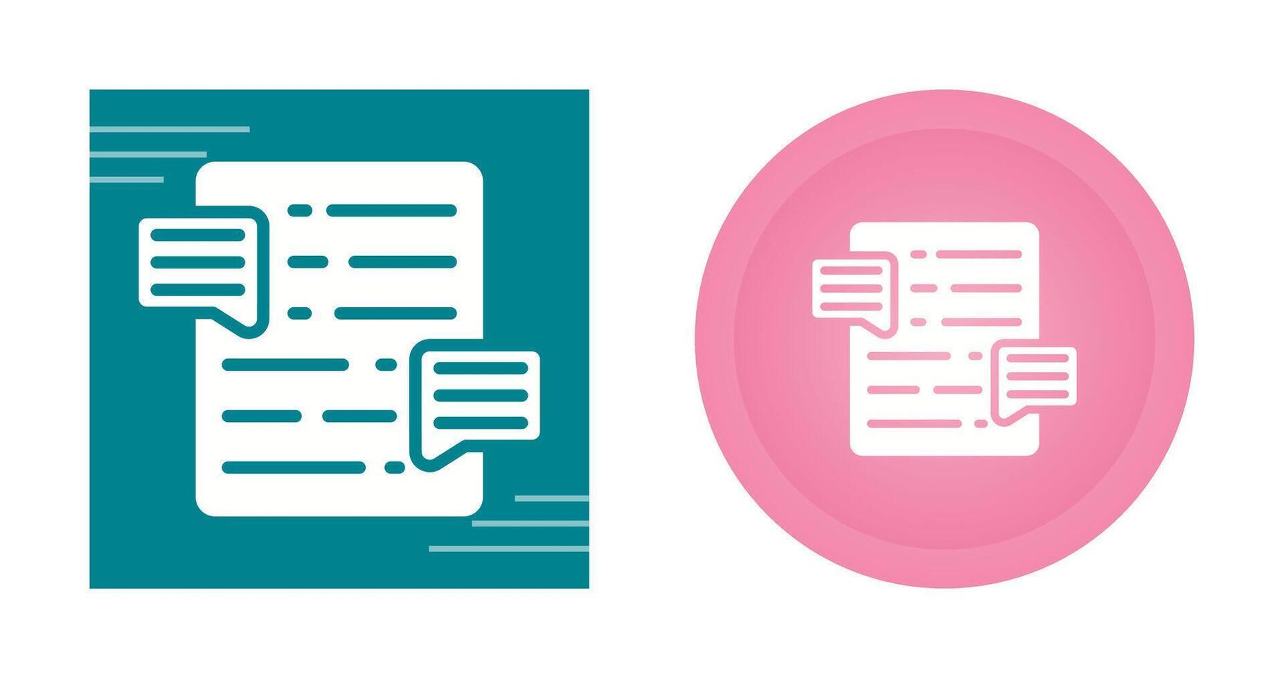 Document Commenting Vector Icon