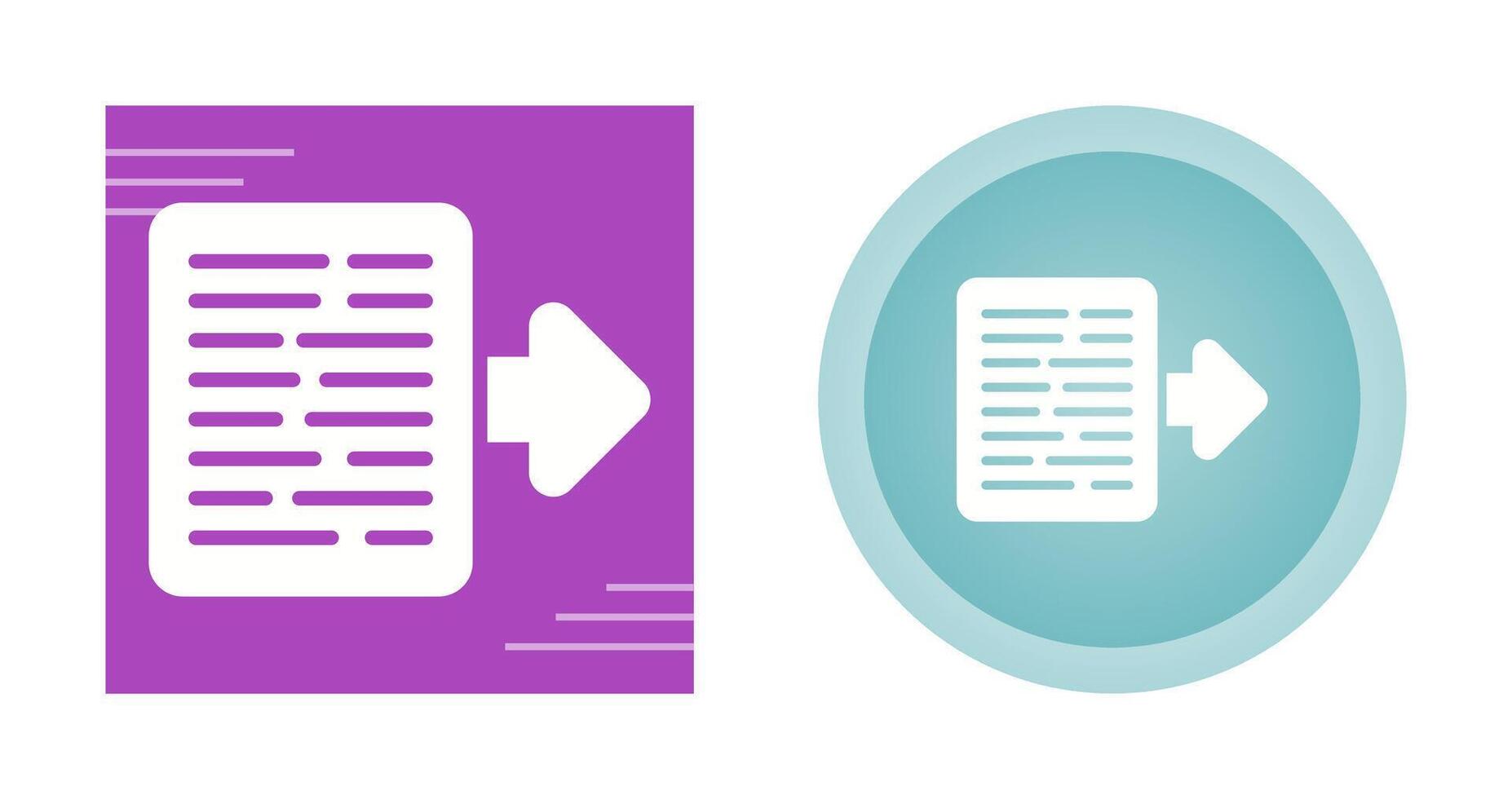 Document Export Vector Icon