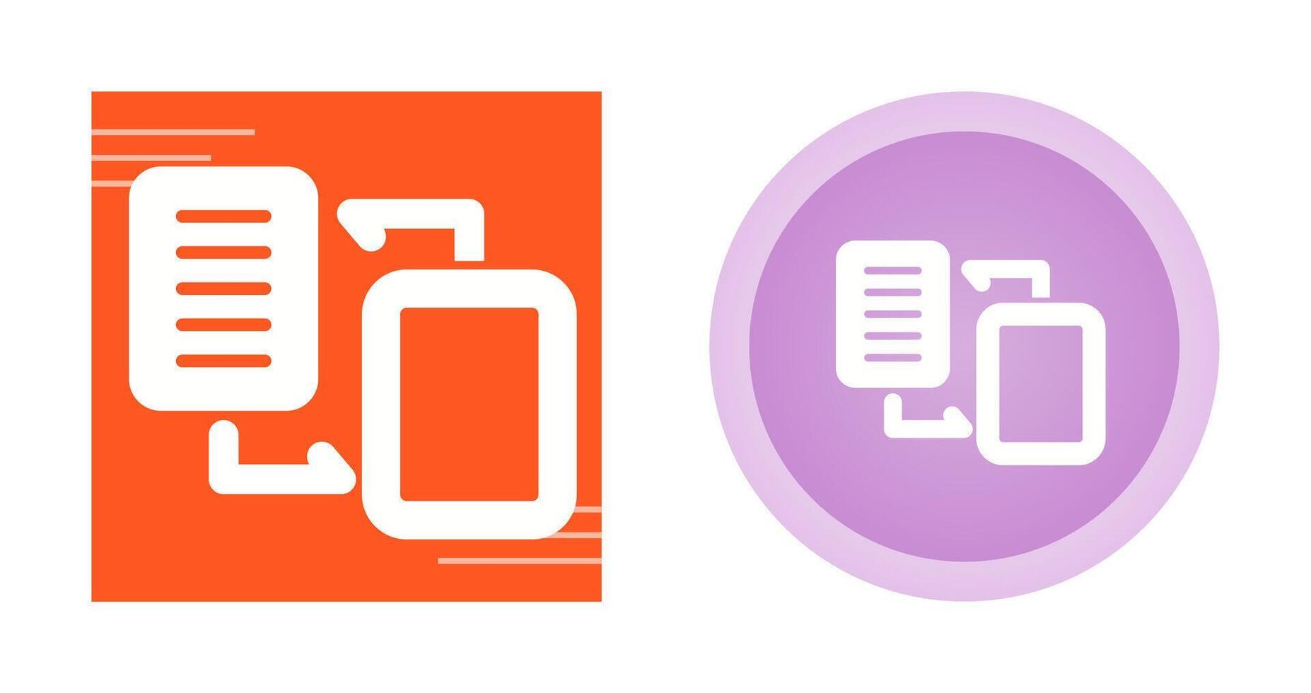 Document Migration Vector Icon