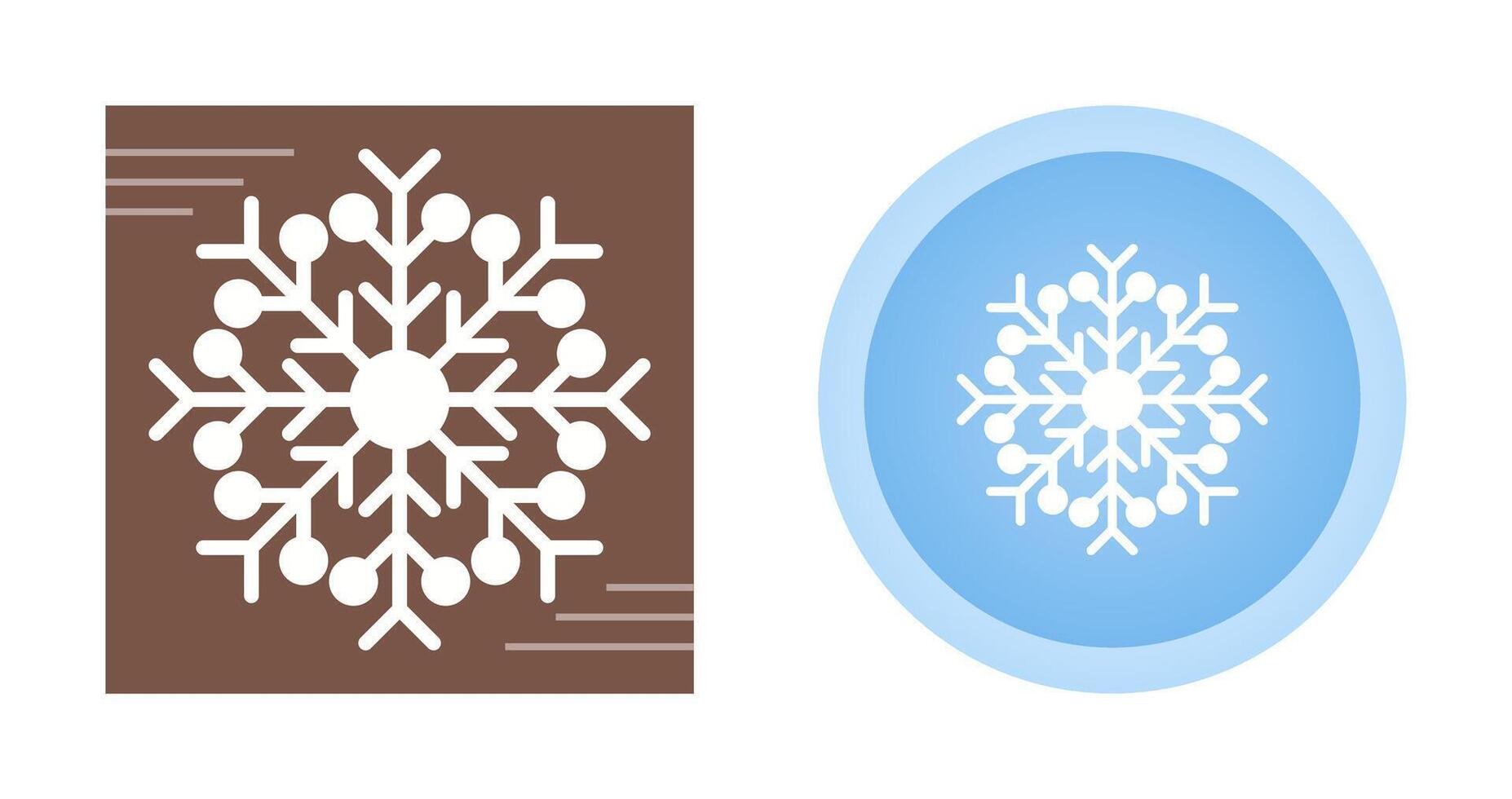 icono de vector de copo de nieve