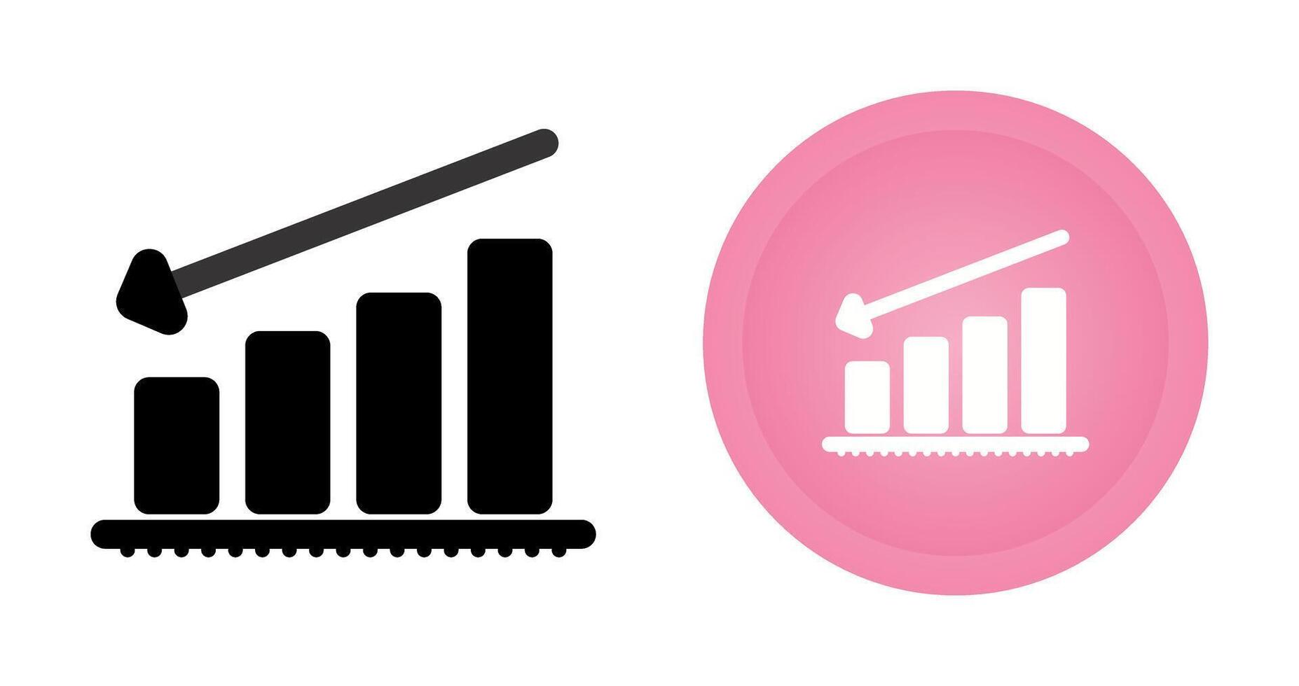 Chart Decreasing Vector Icon