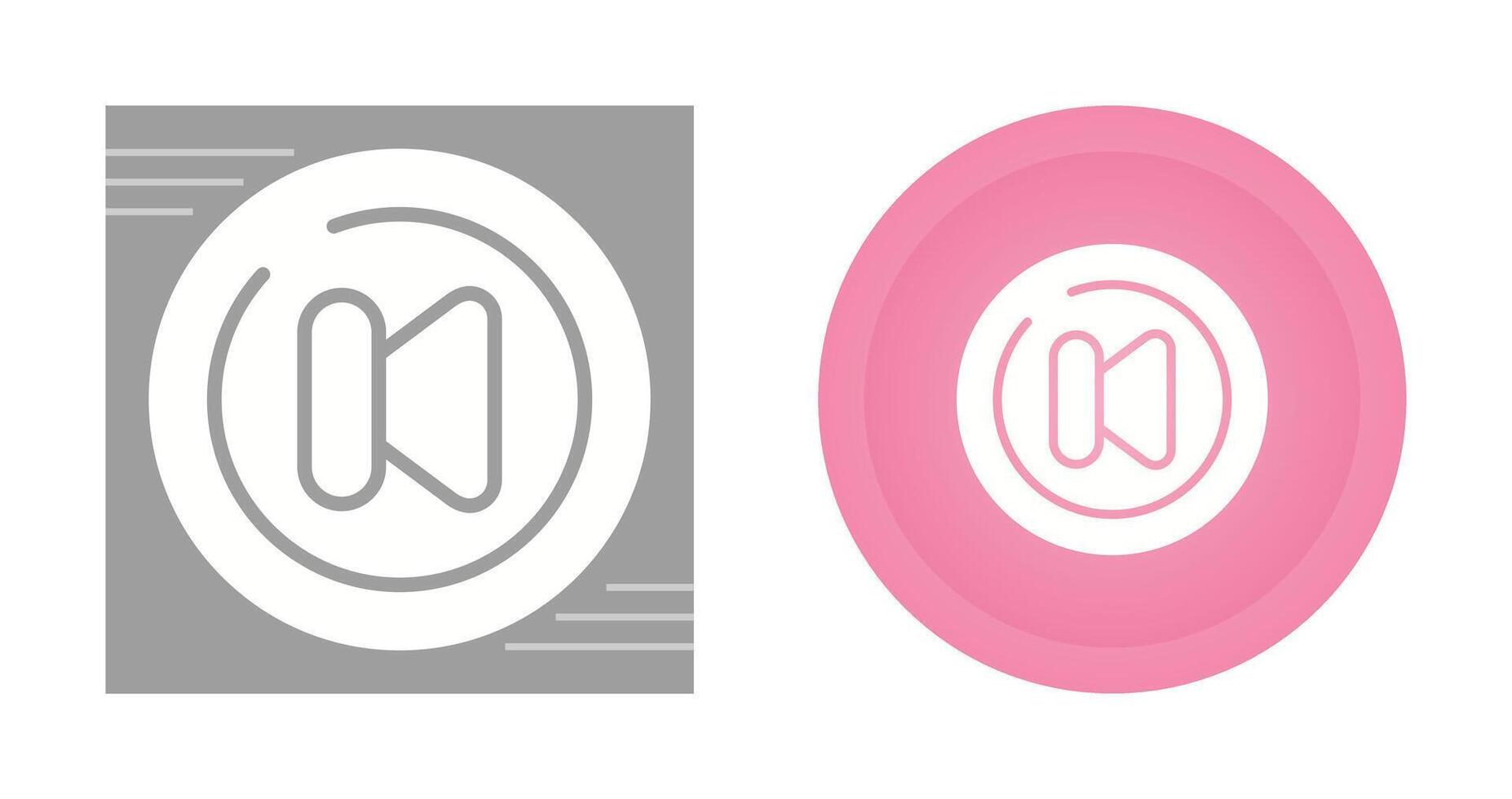 Video Previous Track Circl Vector Icon