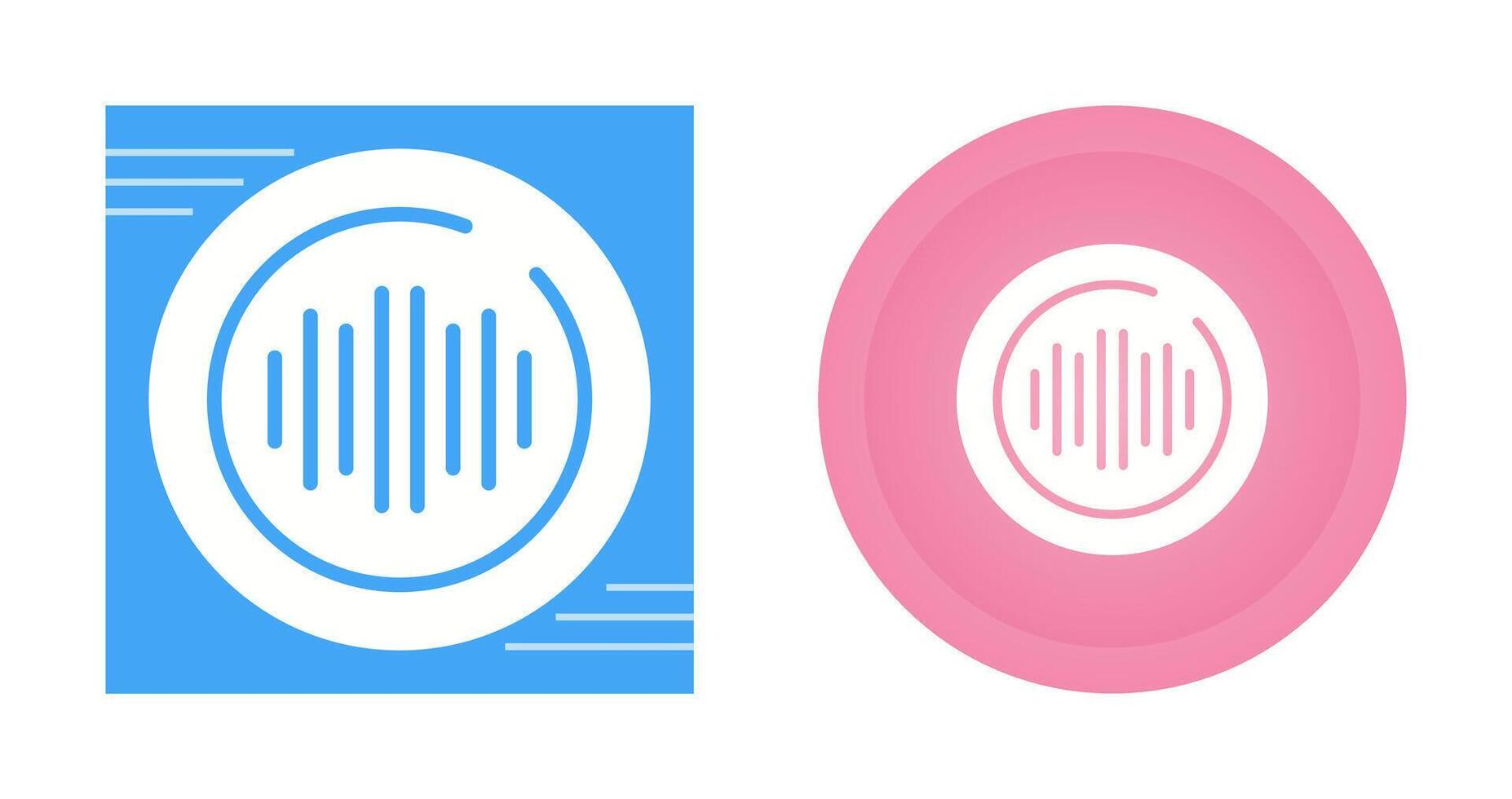 audio espectro circulo vector icono