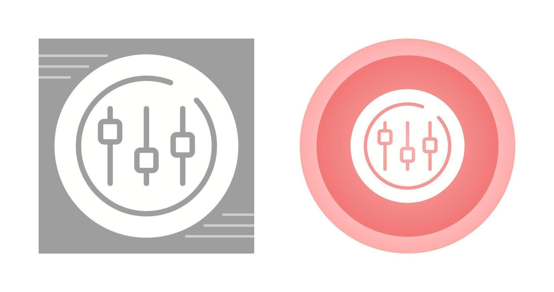 Music Equalizer Circle Vector Icon