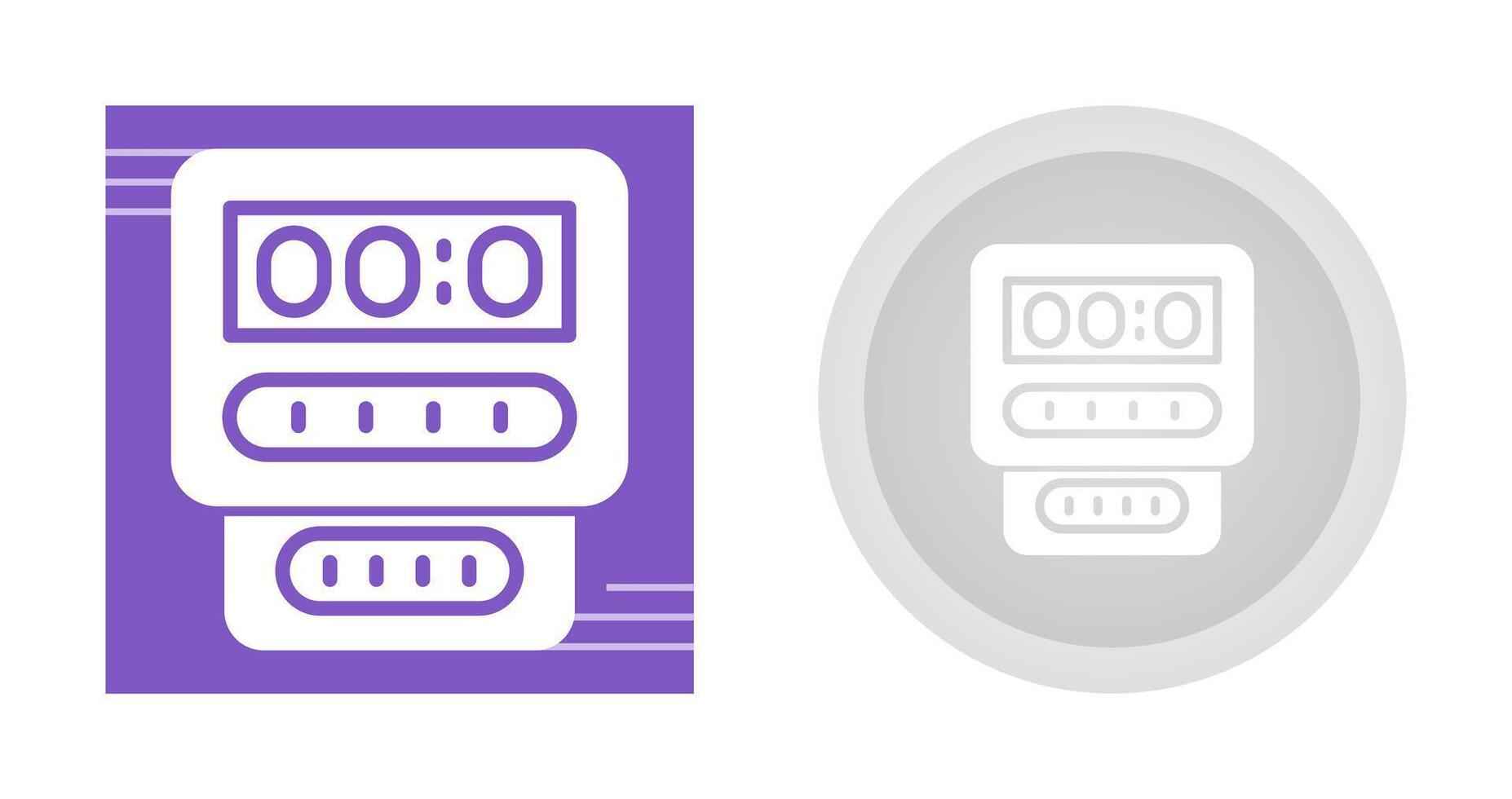 icono de vector de medidor eléctrico