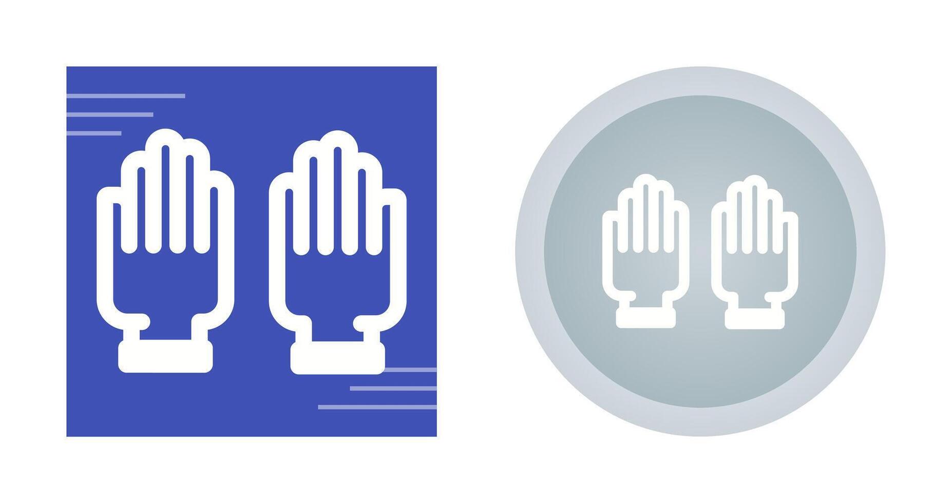 Rubber Gloves Vector Icon