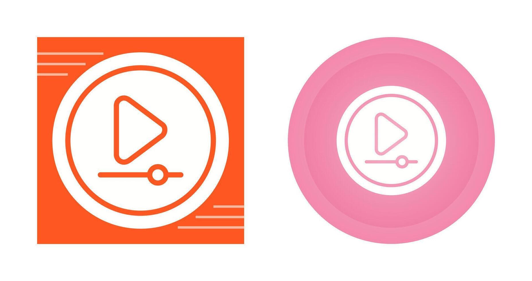 Video Play Button Vector Icon