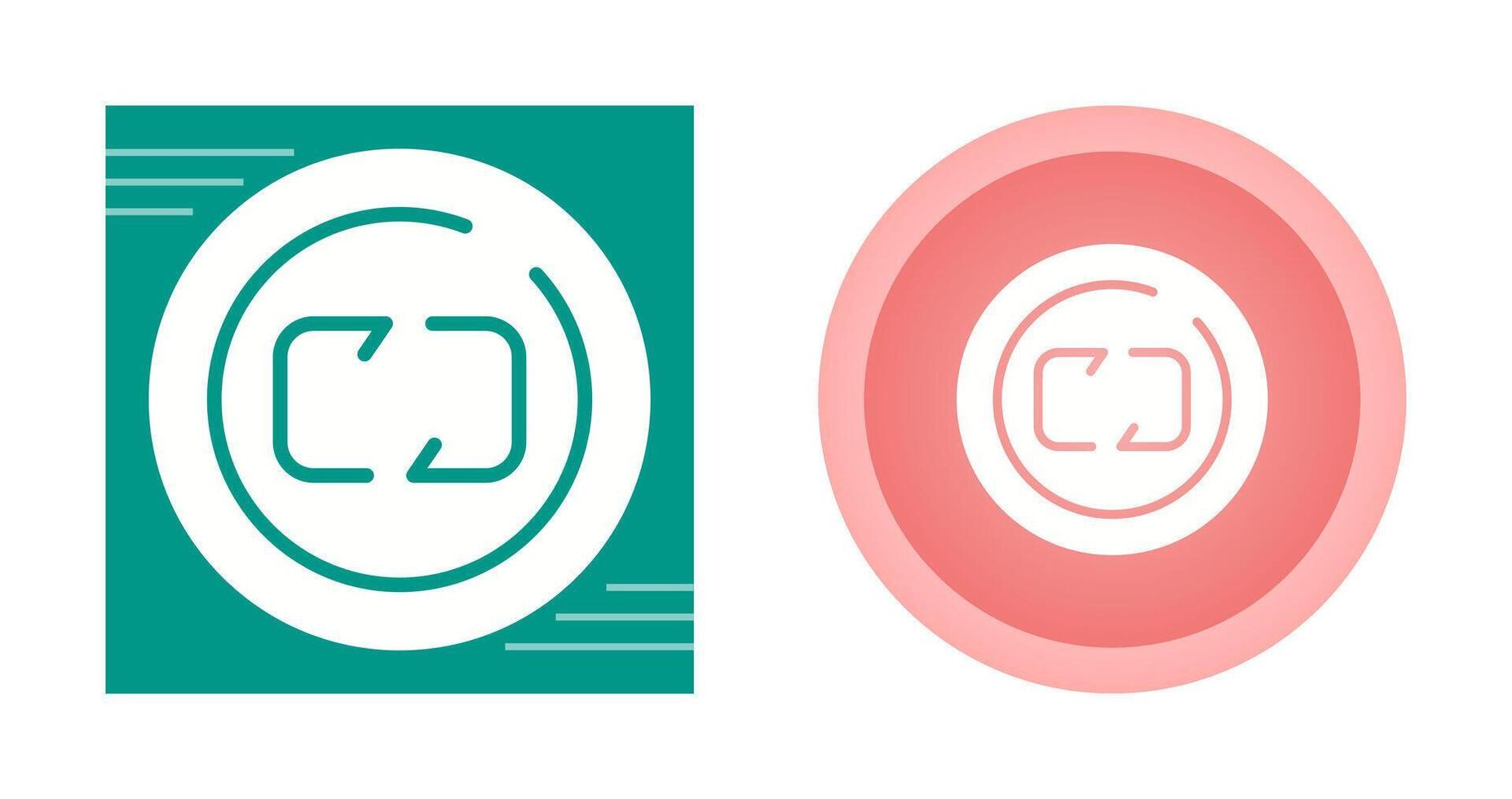 repetir circulo vector icono