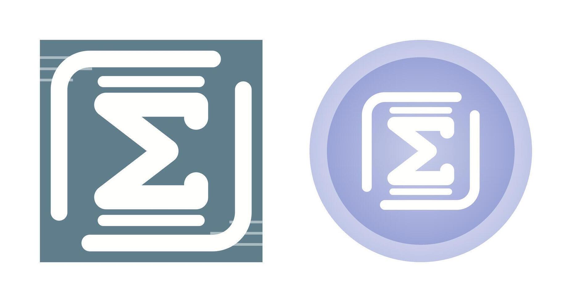 Summation Vector Icon