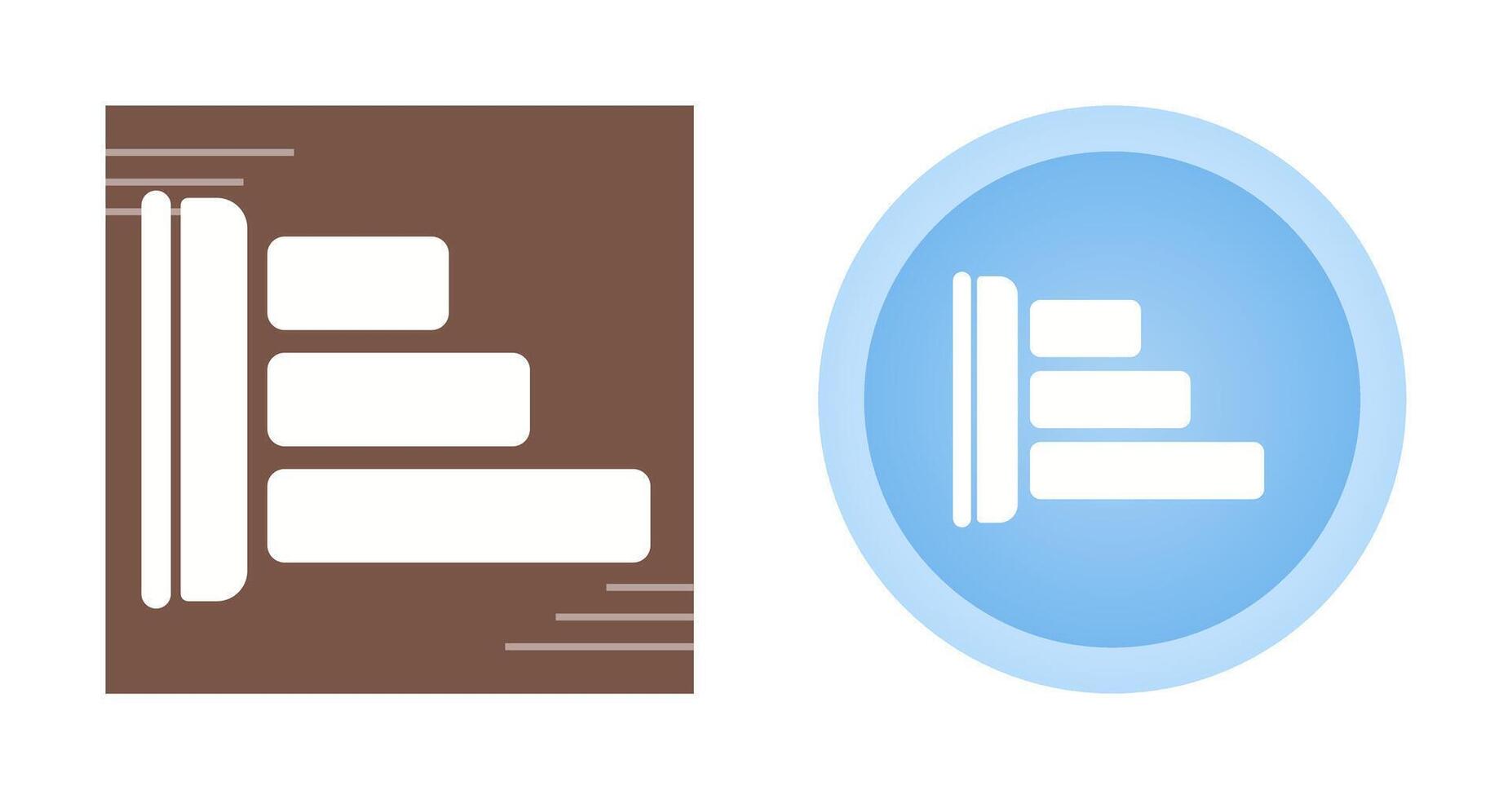 Left Align Vector Icon