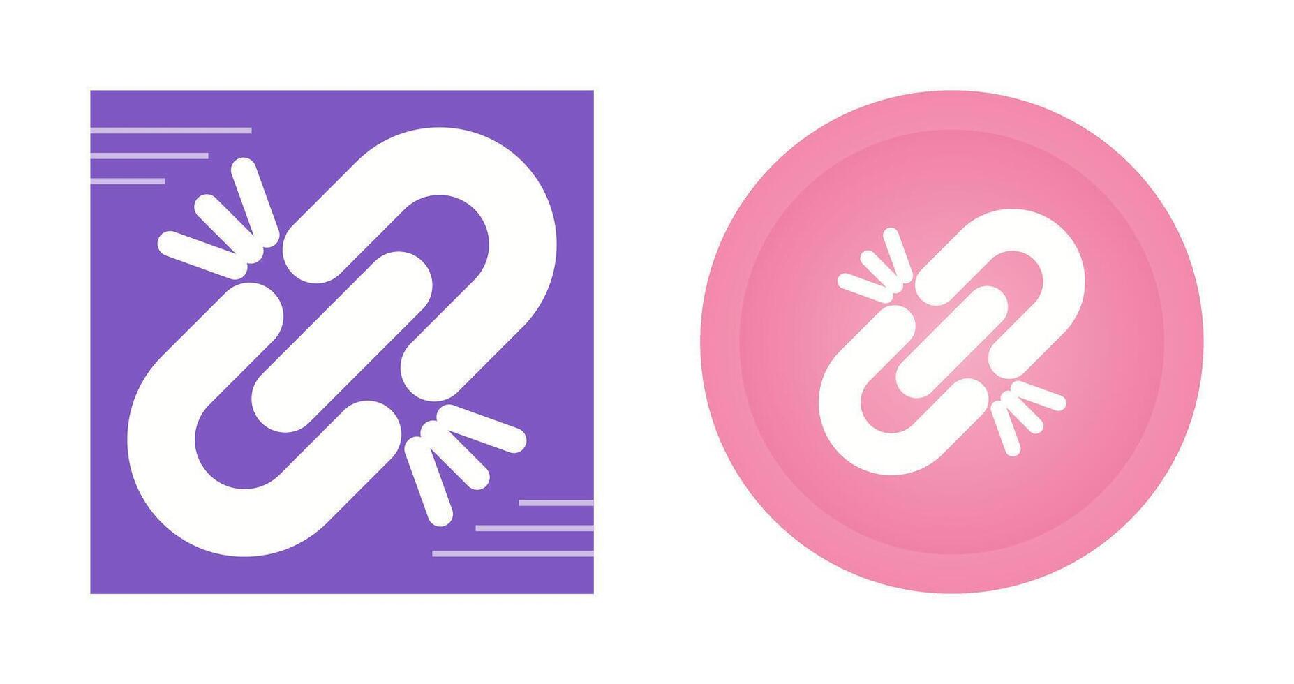 Broken Link Vector Icon