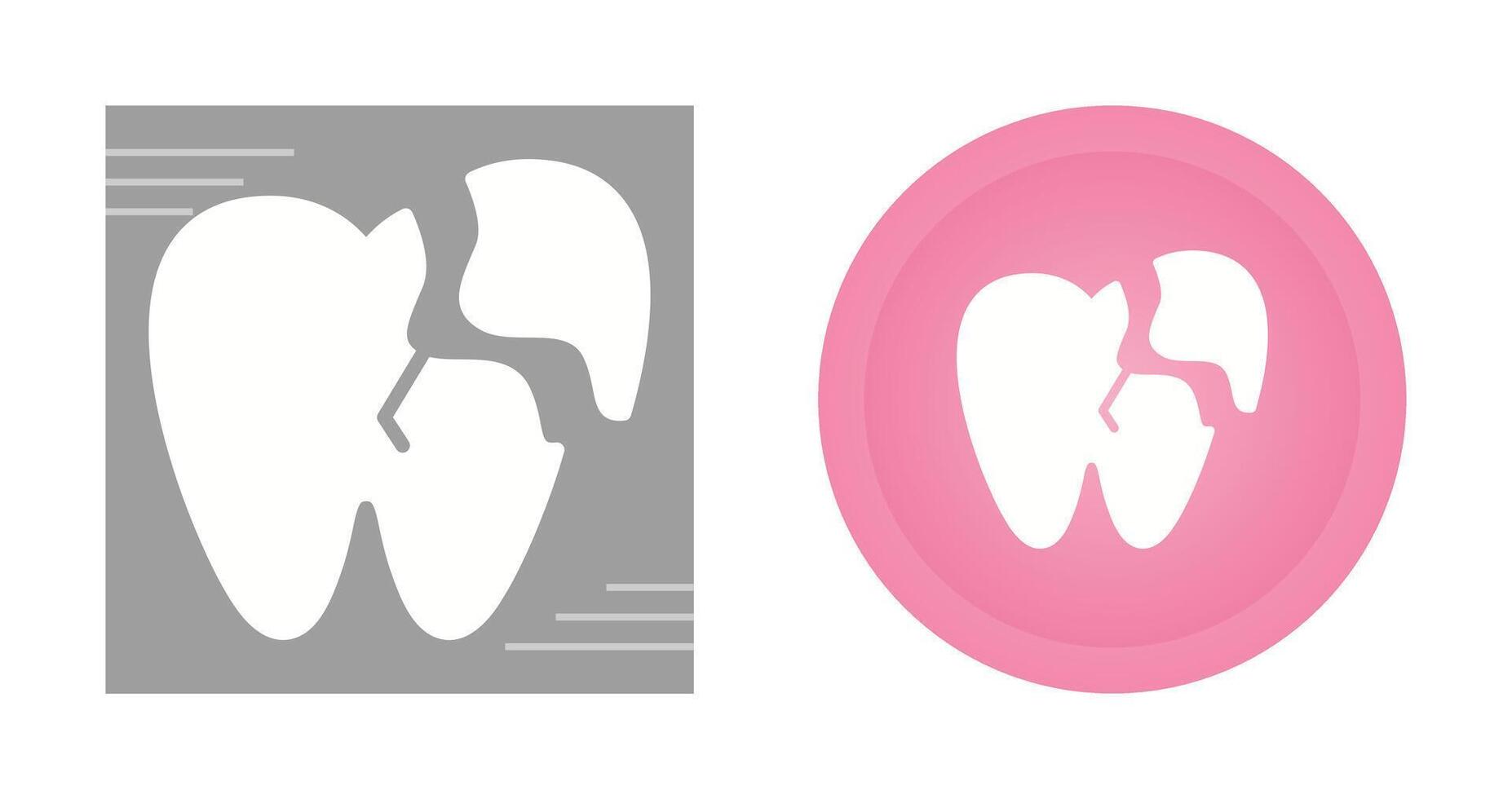 Broken Tooth Vector Icon