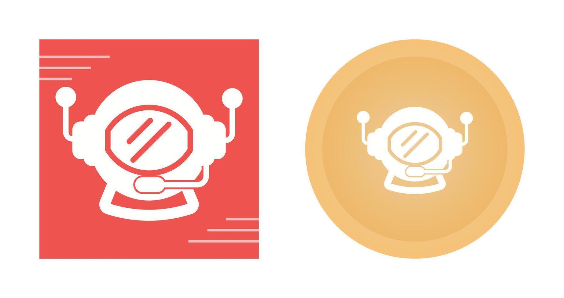 Astronaut Helmet Vector Icon