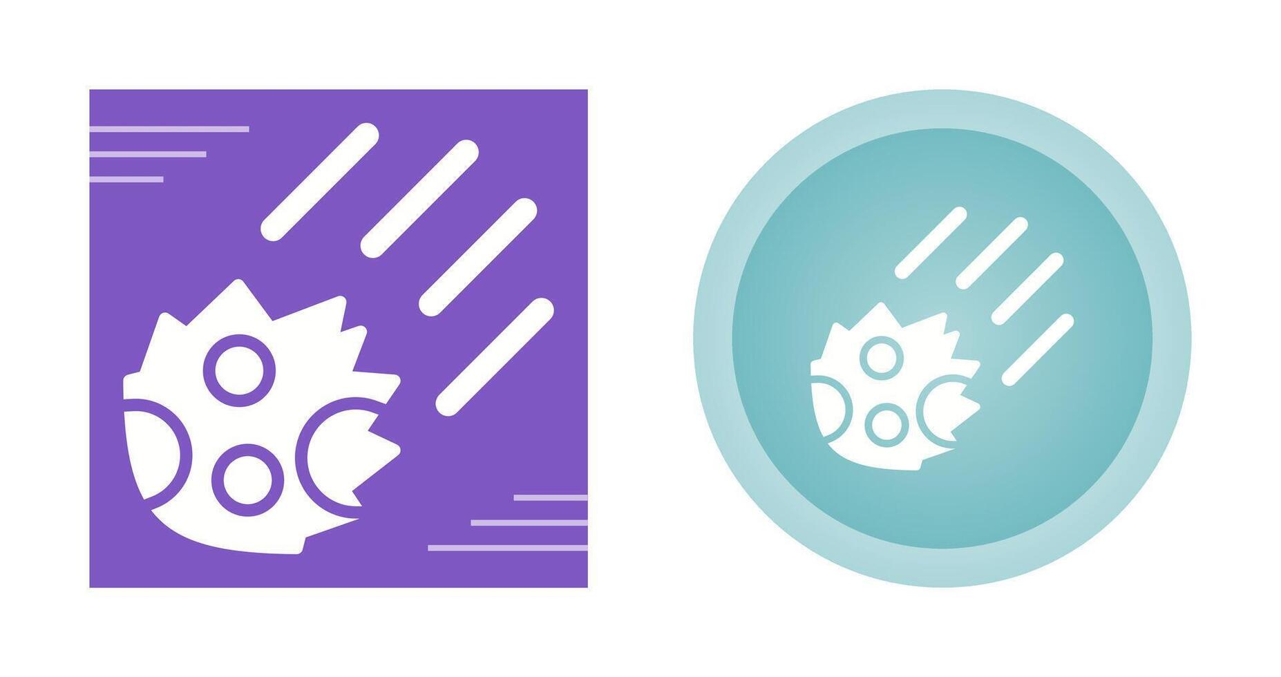 Meteor Vector Icon