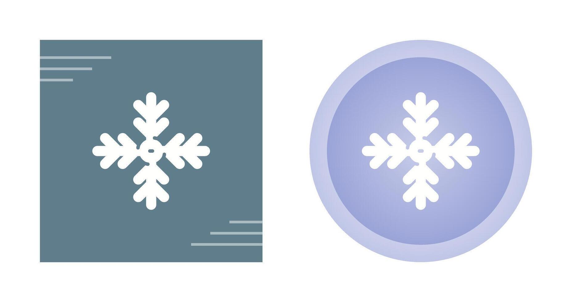 icono de vector de copo de nieve