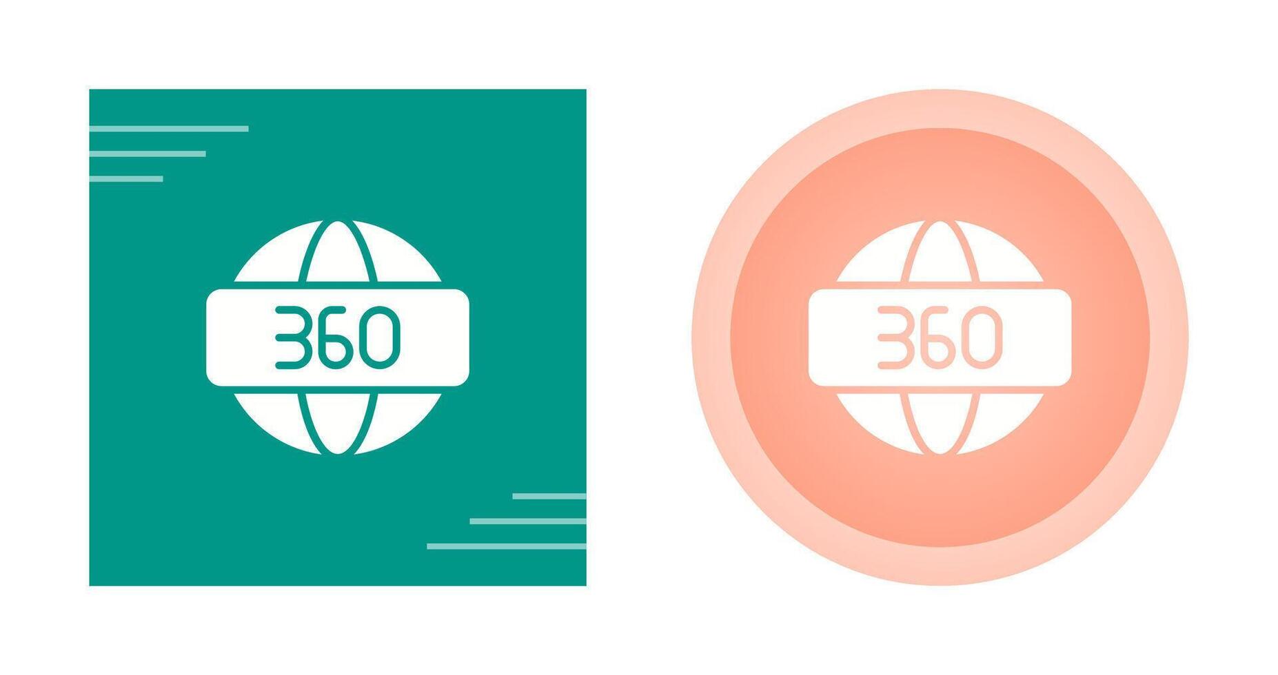 360 Degrees Vector Icon