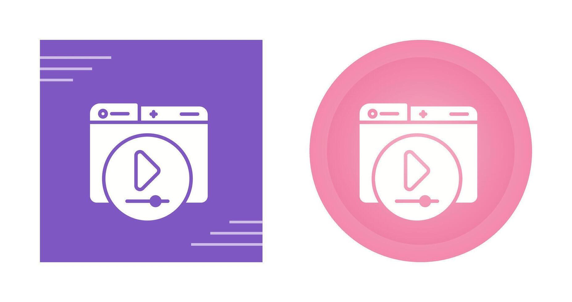 Video Player Vector Icon