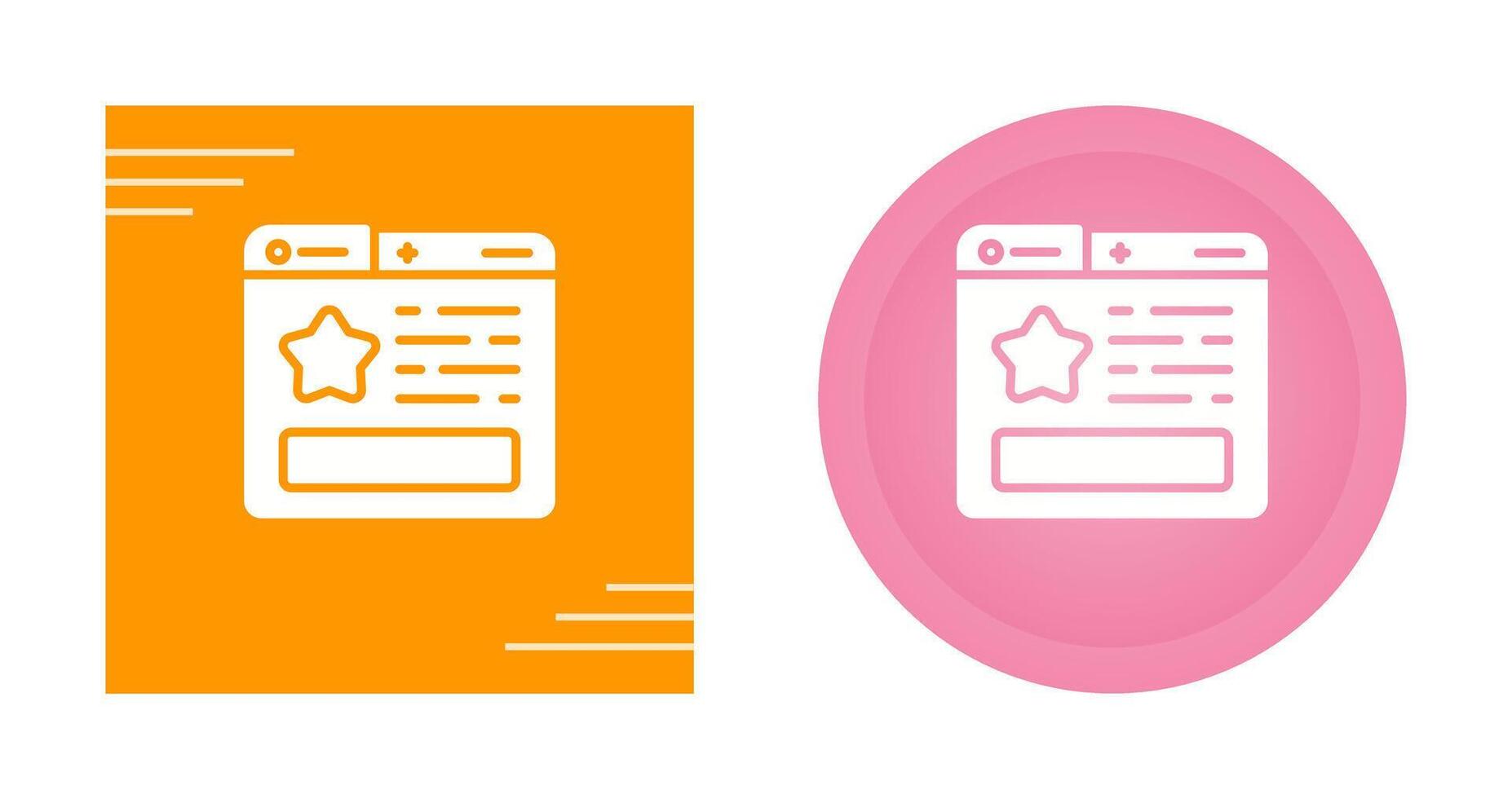 Favourite Page Vector Icon