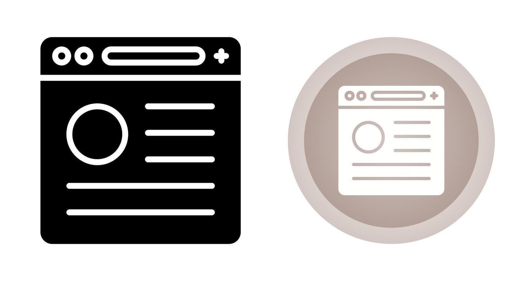 Browser Vector Icon