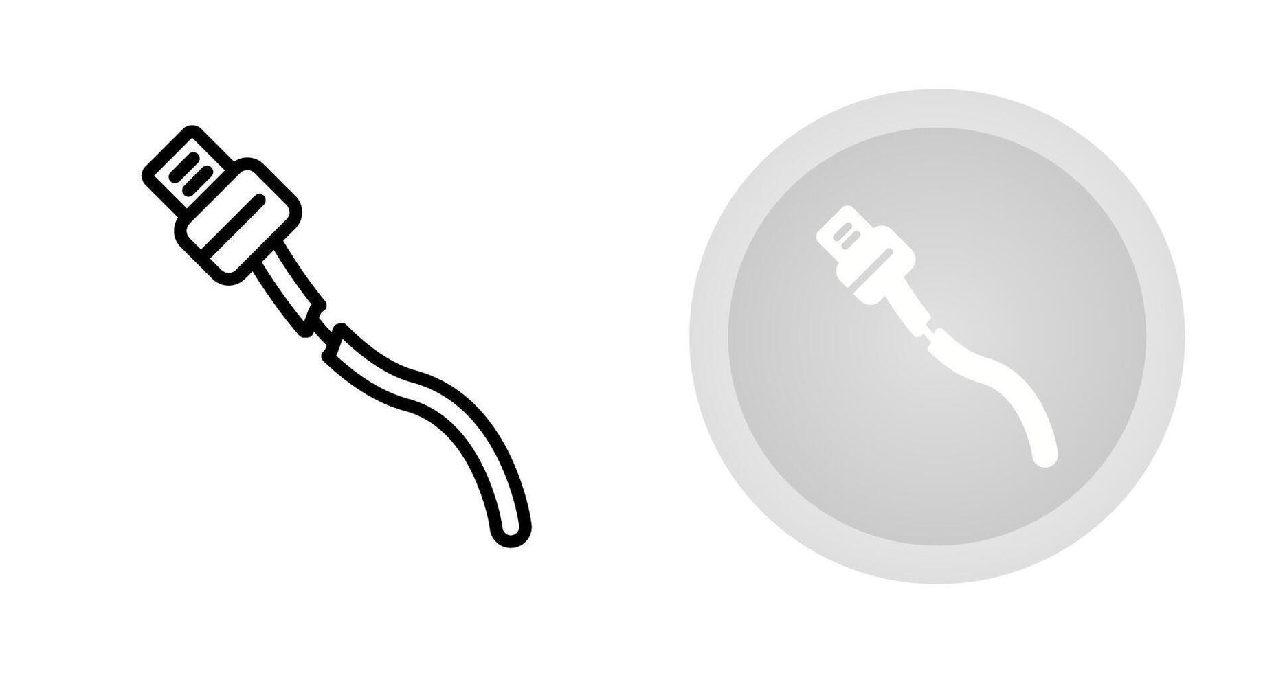 Broken Cable Vector Icon