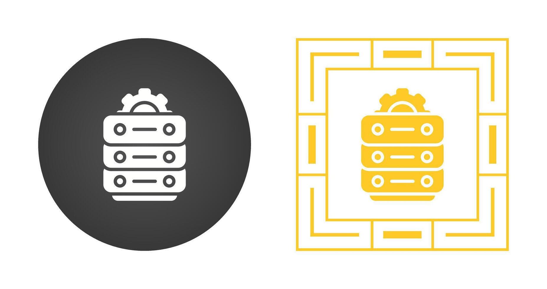 Data Center Maintenance Vector Icon