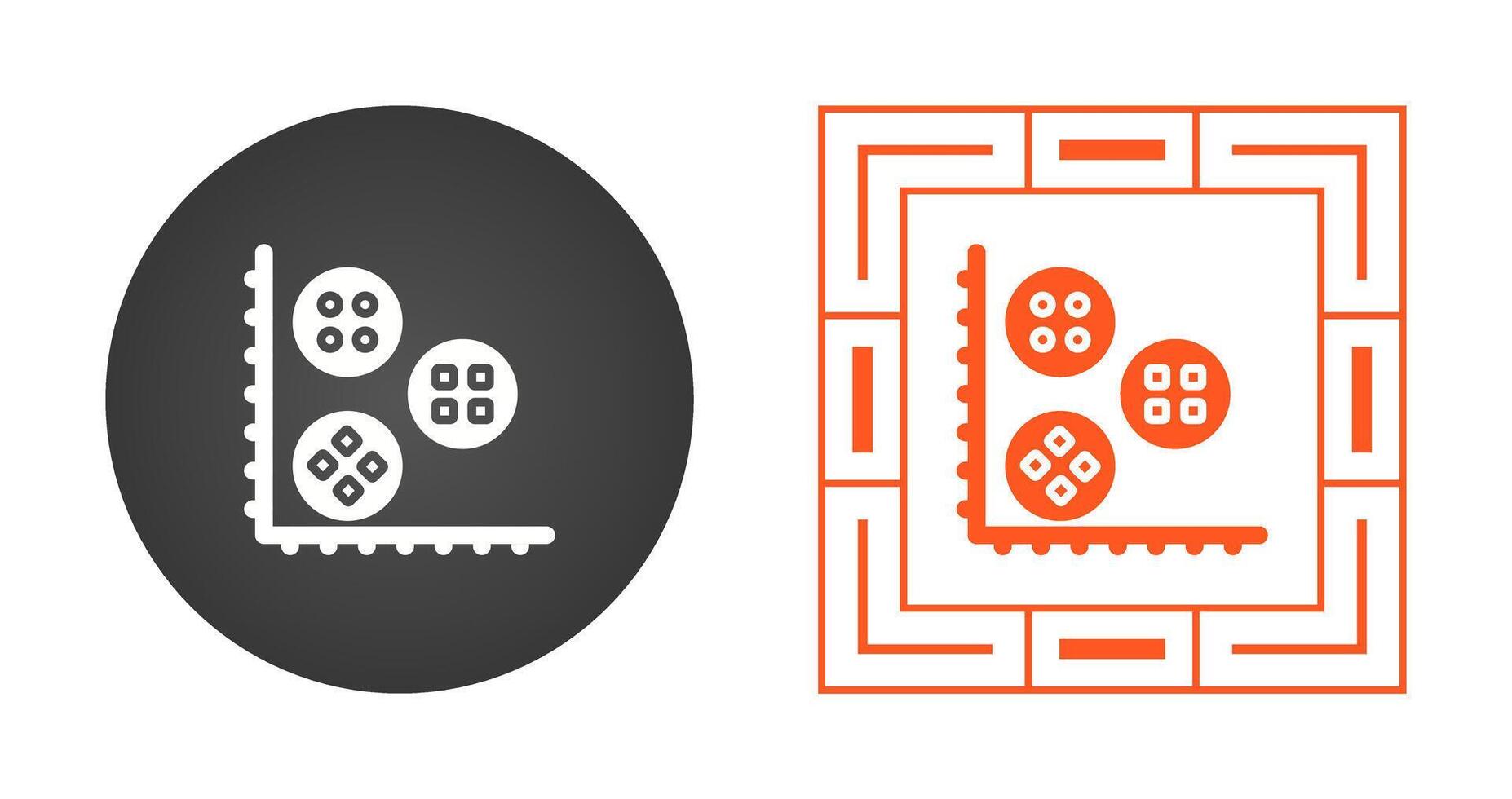 Cluster Analysis Vector Icon